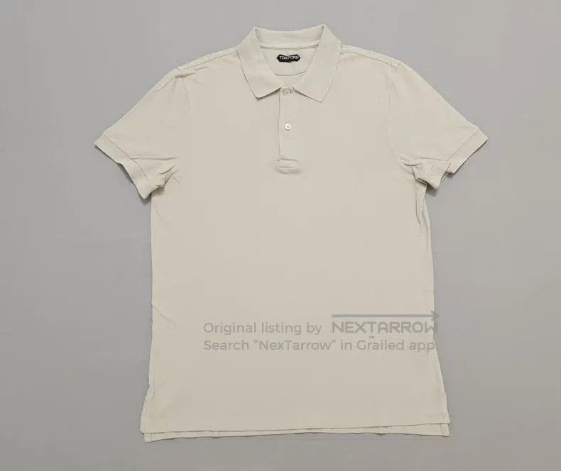 Tom Ford Tom Ford Men's short-sleeve polo shirt, light khaki, 100% Size US L / EU 52-54 / 3 - 1 Thumbnail
