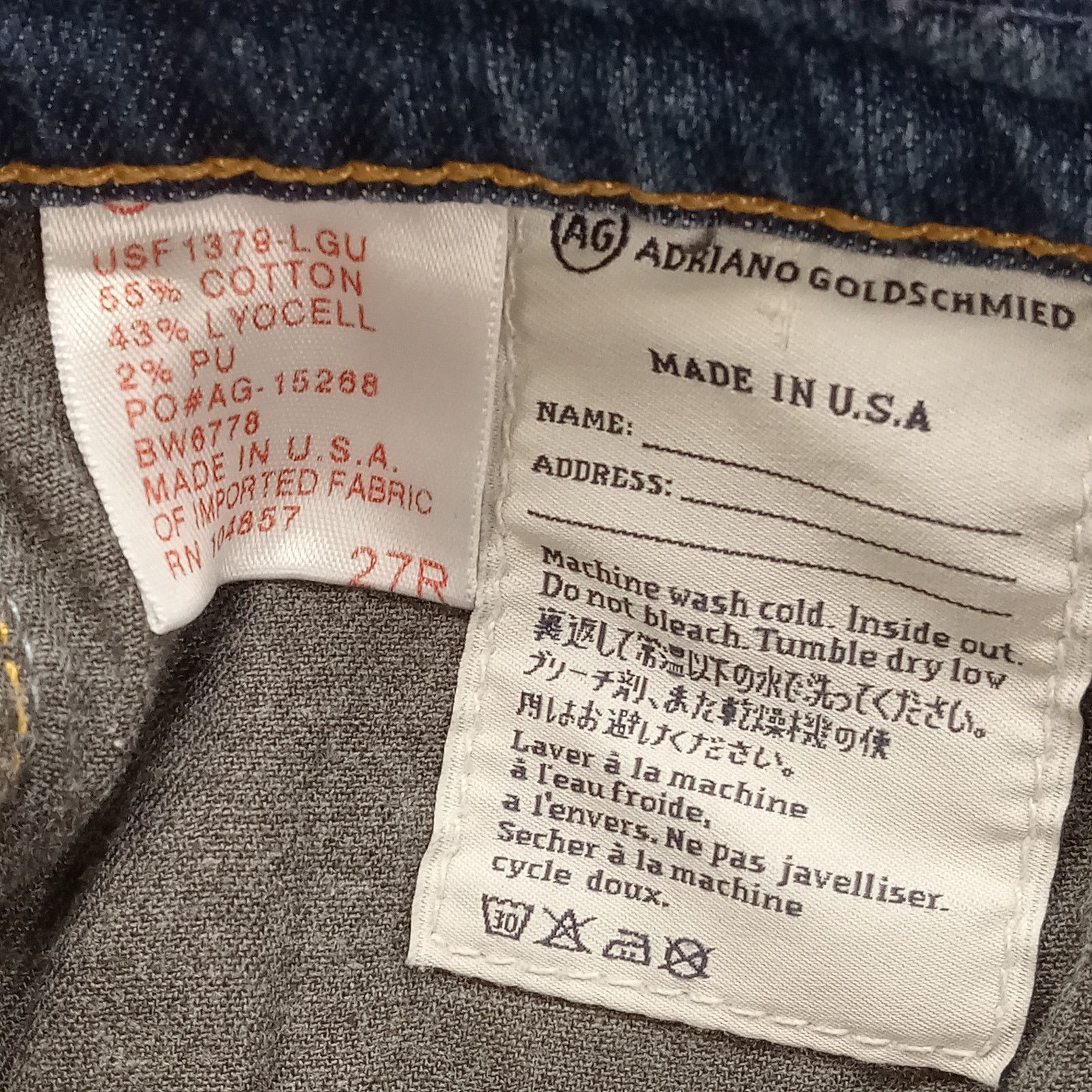 AG Adriano Goldschmied AG Adriano Goldschmied Farrah Jeans 28 X 29 Skinny Size 28" / US 6 / IT 42 - 7 Thumbnail