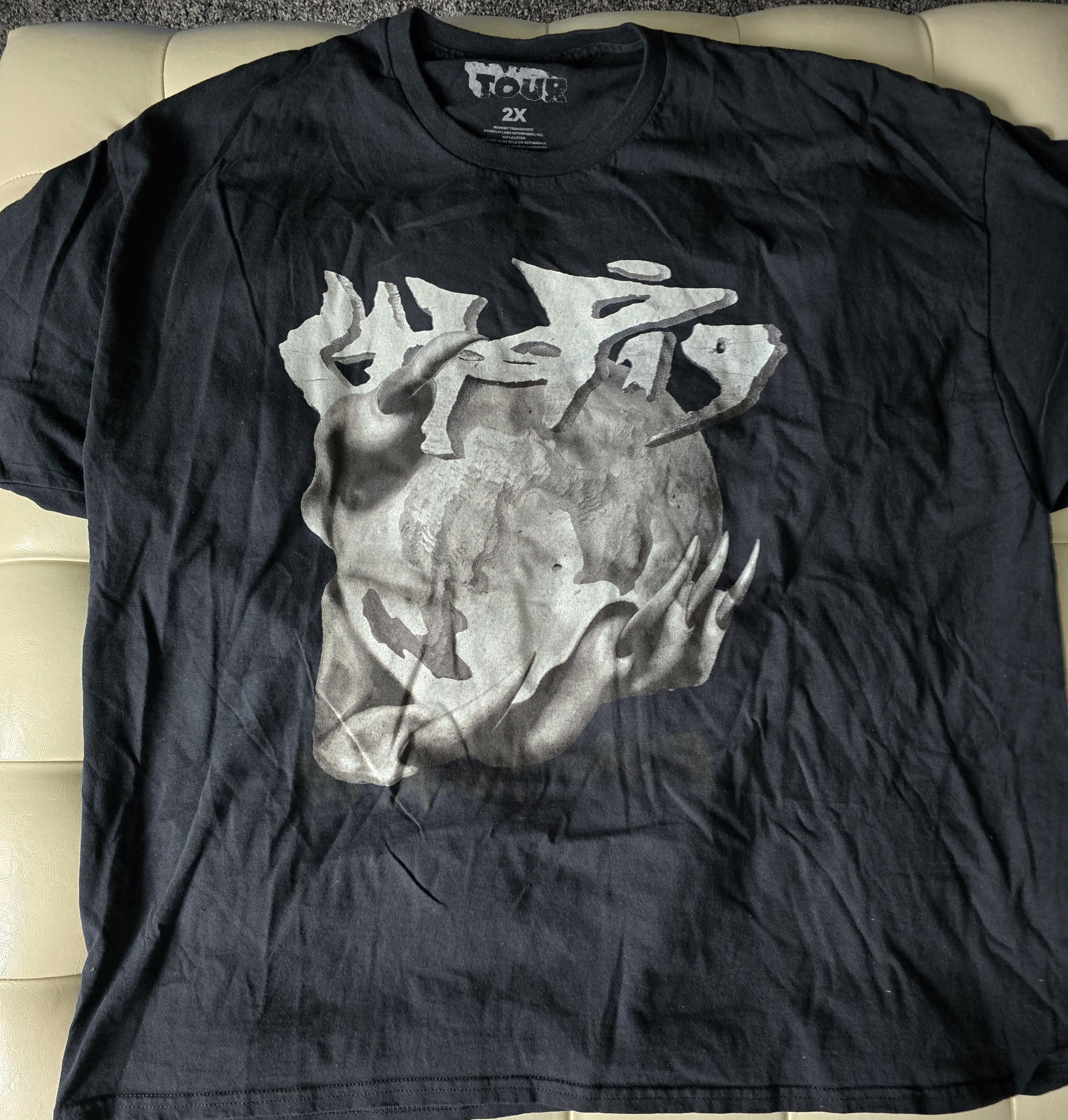 Travis Scott Official Travis Scott Utopia Tour Merch Shirt Black Large Size US L / EU 52-54 / 3 - 1 Thumbnail