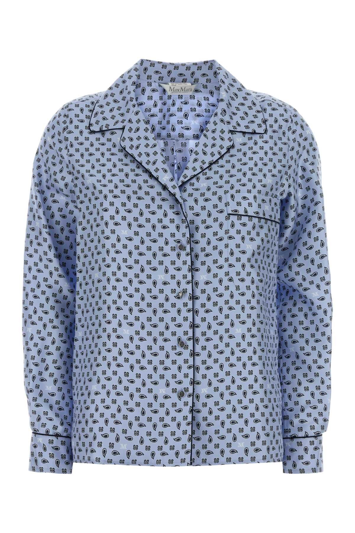 Max Mara Printed Silk Disco Shirt Size XS / US 0-2 / IT 36-38 - 1 Thumbnail