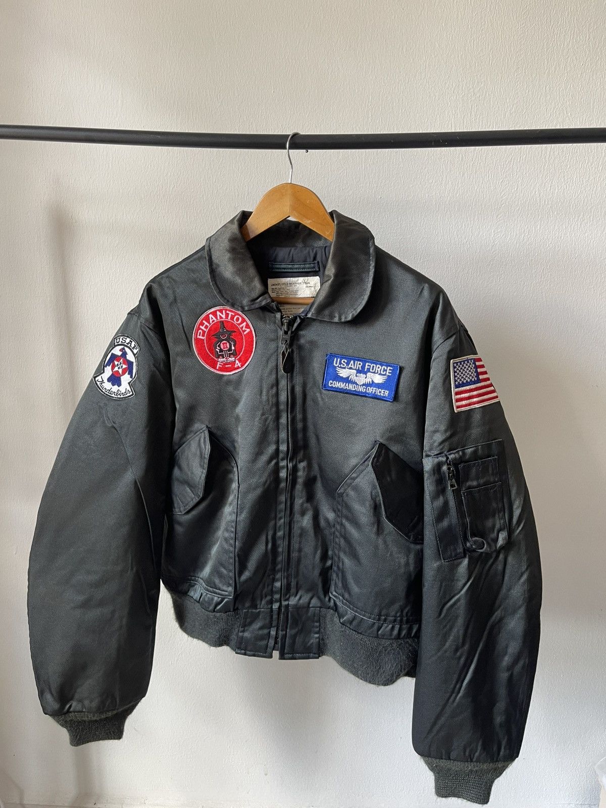Vintage Vintage Us Air Force Bomber Jacket With Phantom Patches 11 Size US XXL / EU 58 / 5 - 2 Thumbnail
