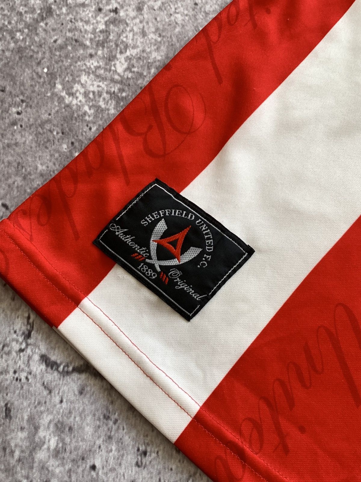 Other 🔥AVEC SHEFFIELD UNITED 1996 1997 HOME FOOTBALL SOCCER JERSEY Size US XL / EU 56 / 4 - 9 Thumbnail