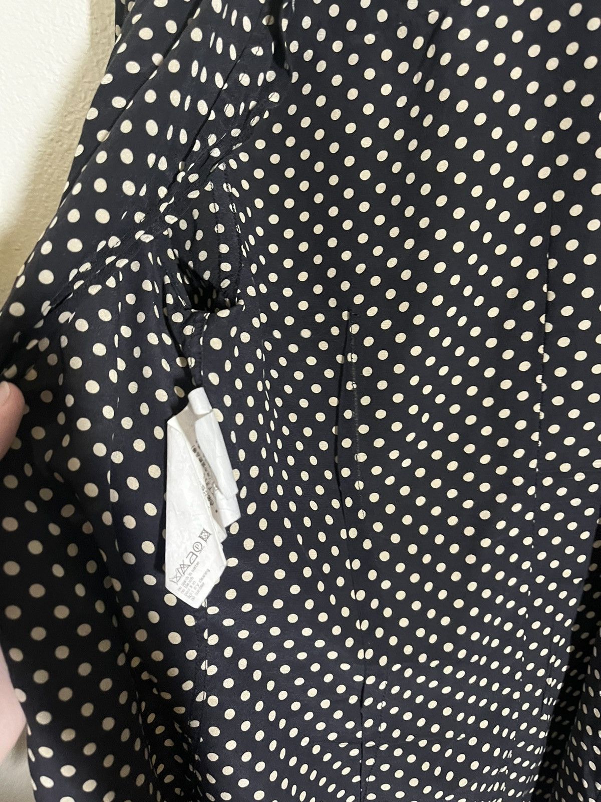 Dolce & Gabbana Dolce Gabbana Polka Dot Silk Shirt Size US S / EU 44-46 / 1 - 5 Thumbnail