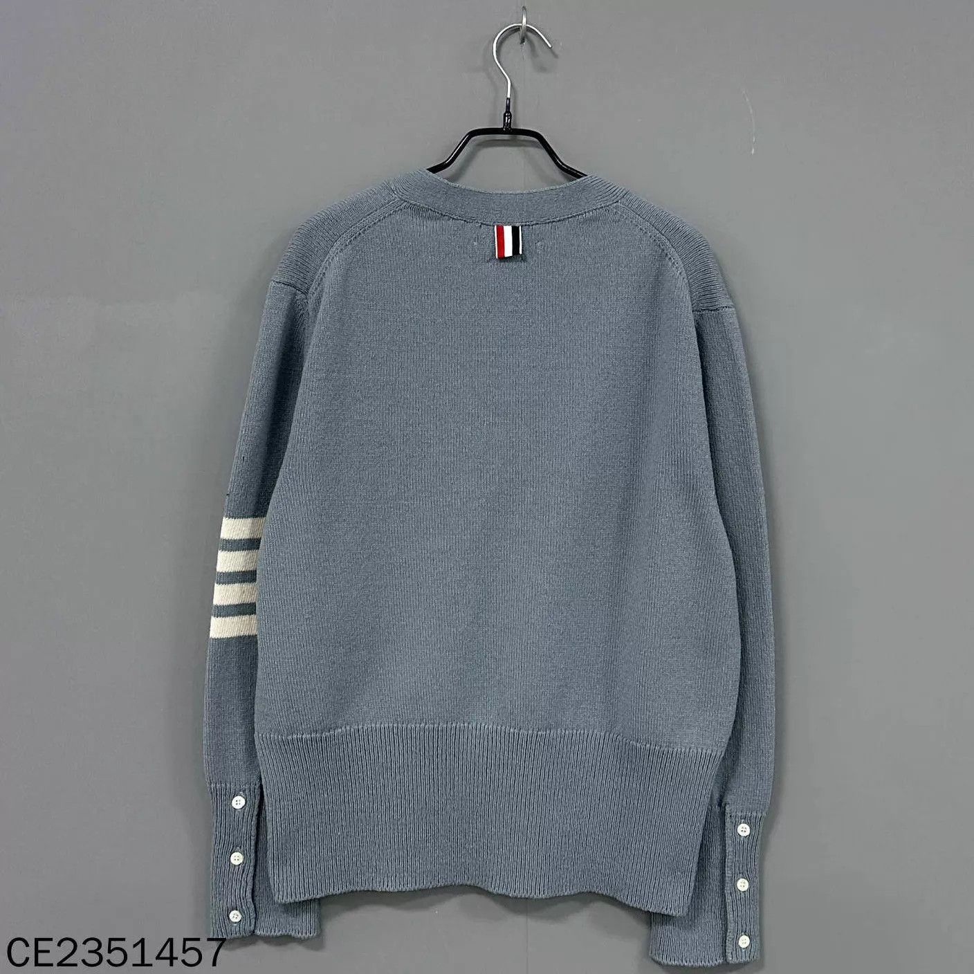 Thom Browne Thom Browne Men's Classic 3-Bar Wool Cardigan Size 4 Size US XL / EU 56 / 4 - 3 Thumbnail