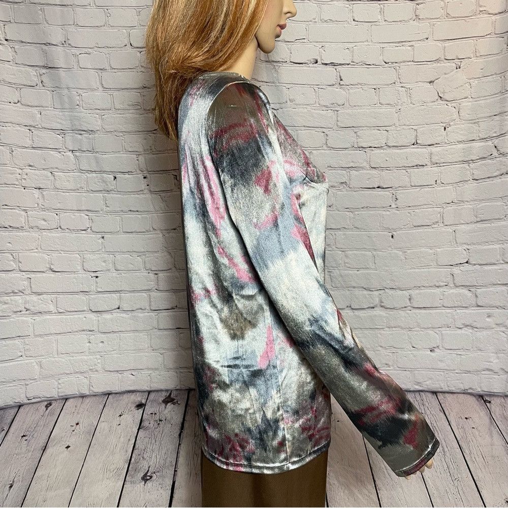Other NWT New $194 MALÌPARMI Chenille Grey Long Sleeve Top Size M Size M / US 6-8 / IT 42-44 - 6 Thumbnail