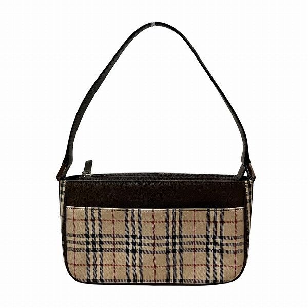 Burberry Burberry Nova Check Canvas × Leather Shoulder Bag Canvas Shoulder Bag, Women's