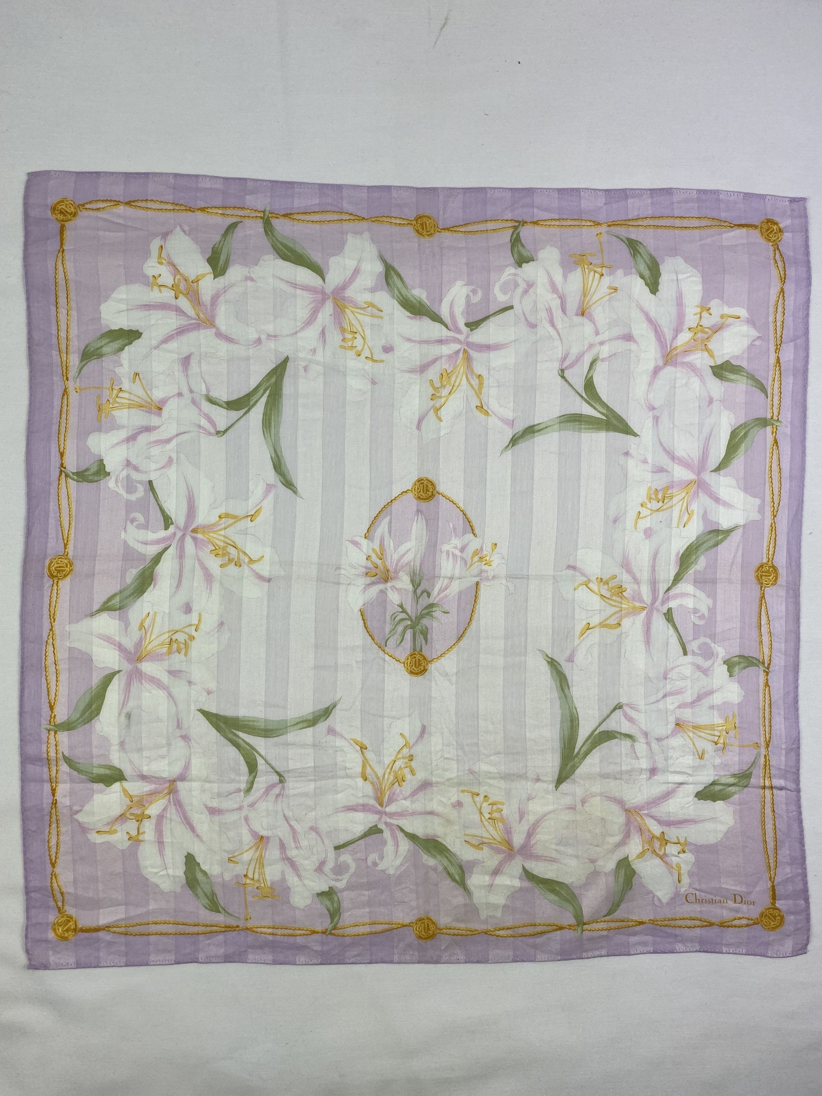 Vintage Christian Dior Handkerchief / Bandana / Neckerchief Size ONE SIZE - 3 Thumbnail