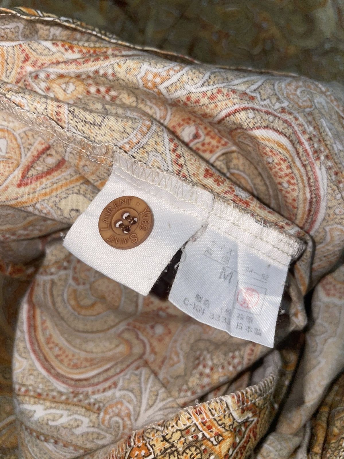 Yves Saint Laurent 90s Paisley Yves Saint Laurent YSL Size US L / EU 52-54 / 3 - 6 Thumbnail