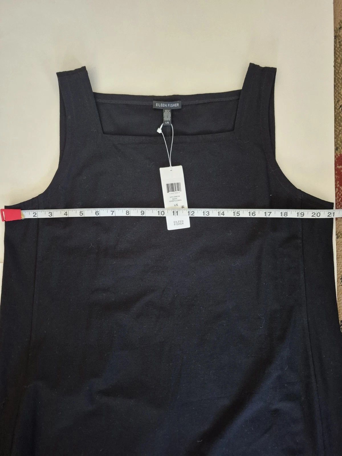 Eileen Fisher Dress Washable Crepe Sleeveless Pullover Gift Minimalist Size L / US 10 / IT 46 - 6 Thumbnail