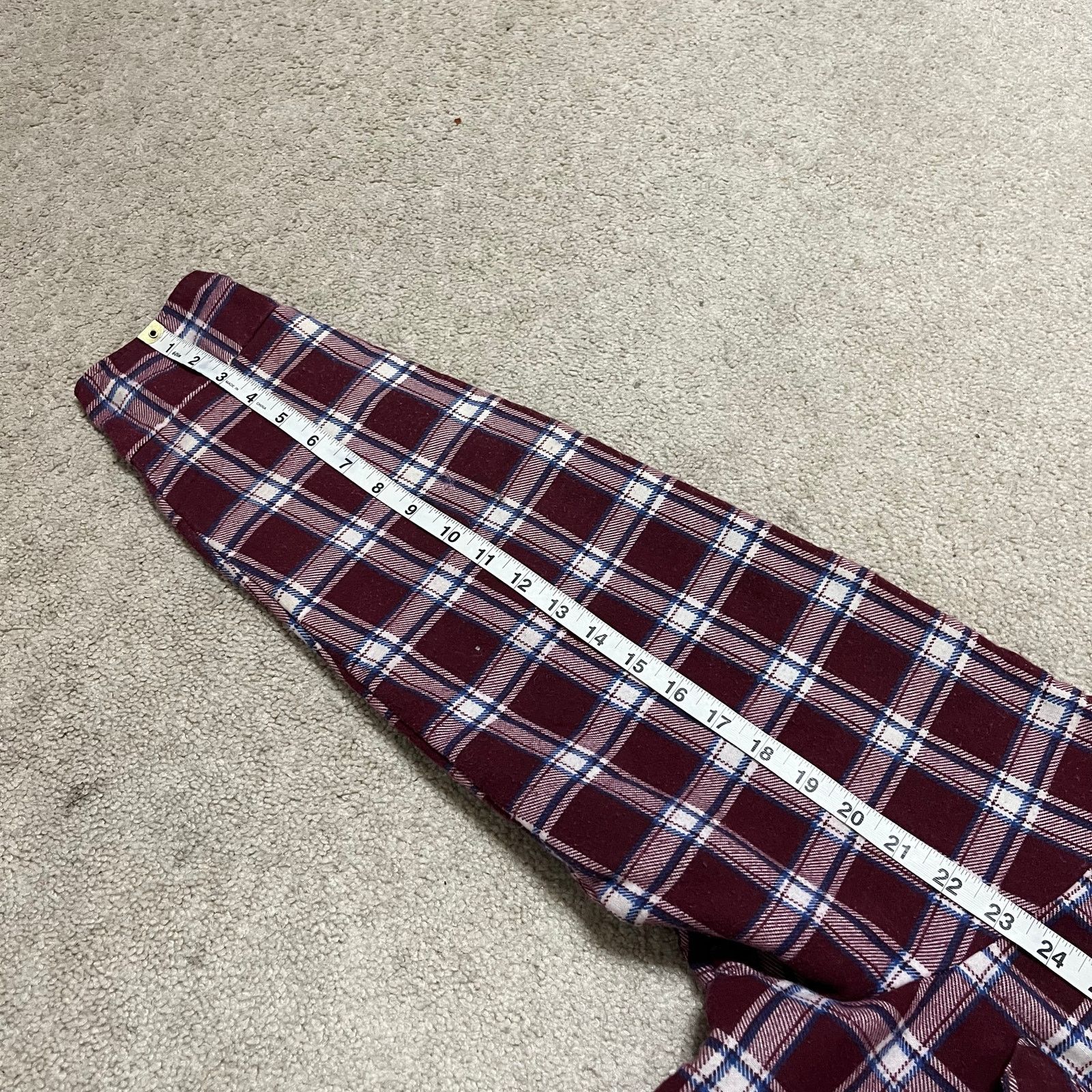 Sears Vintage 80s 90s Sears Lined Preppy Red Flannel Button Up XL Size US XL / EU 56 / 4 - 7 Thumbnail