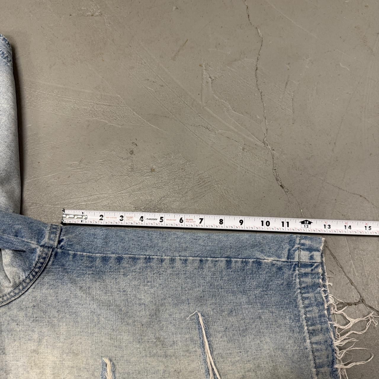 JNCO Crazy Jnco Tribal Tiger Baggy Blue Distressed Jorts Size 32 Size US 32 / EU 48 - 8 Thumbnail