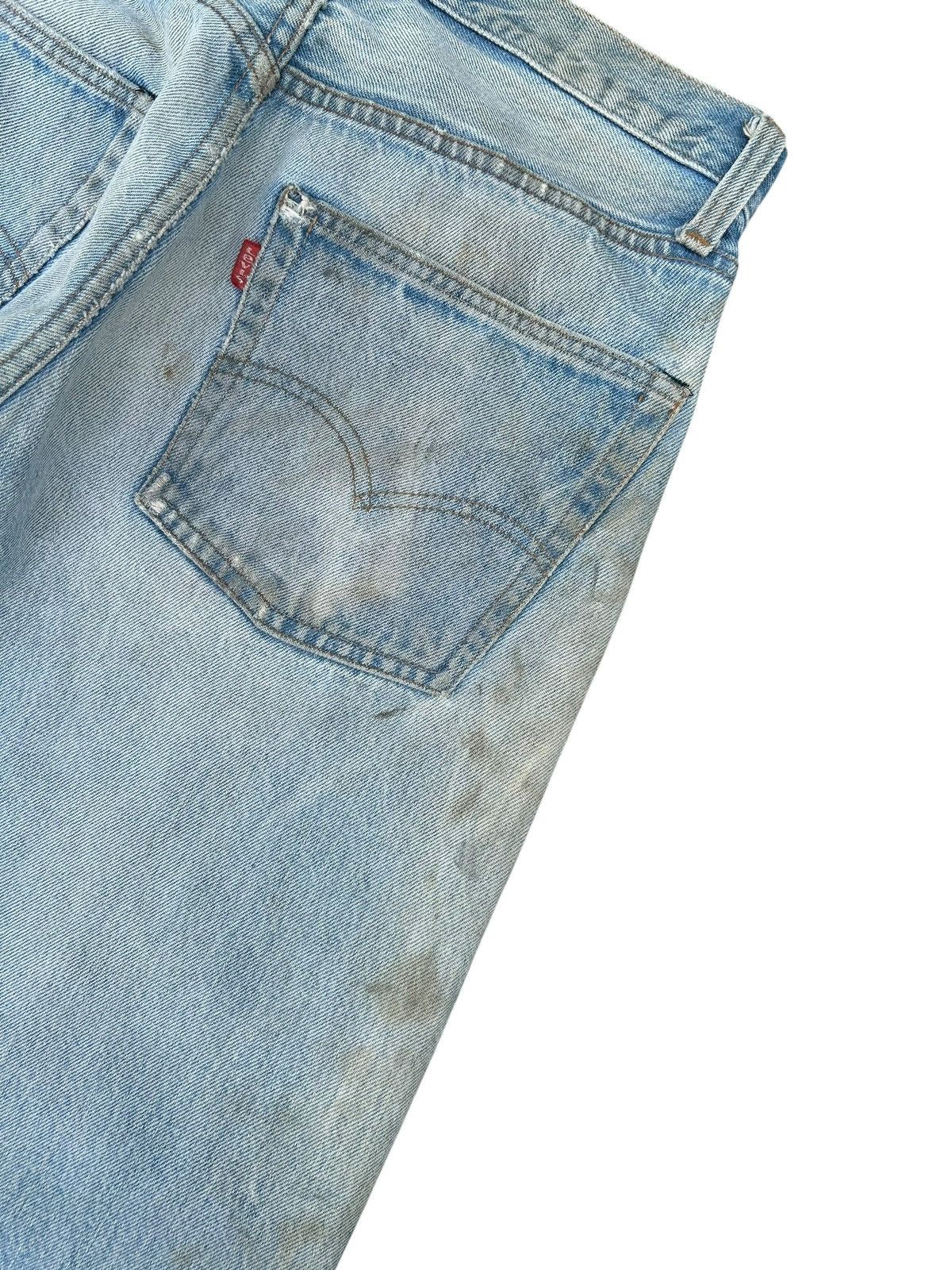 Kapital 80's THRASHED Levis 6 Selvedge Distressed Dirty Denim Jeans Size US 30 / EU 46 - 12 Thumbnail