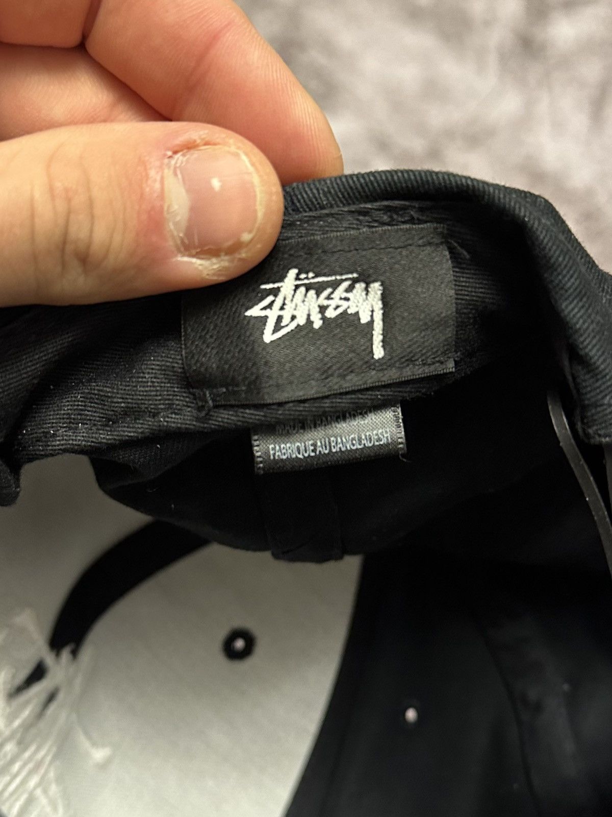 Stussy Stussy basic cap black vintage streetwear OS Size ONE SIZE - 4 Thumbnail