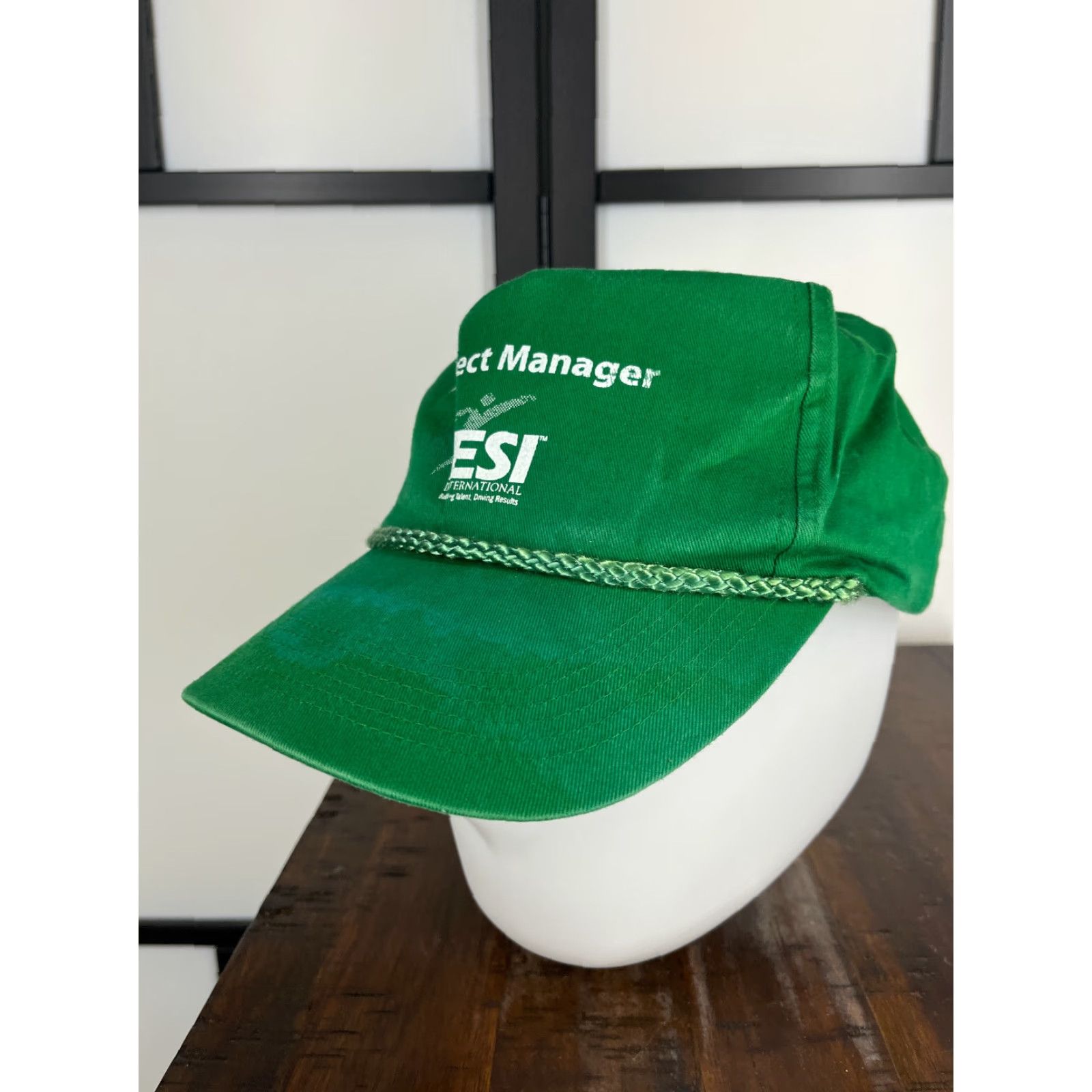 Y/Project OC Project Managing Hat Cap Strap Back Adult Green Cotton Twill Snapback Shirt Shoes? Size ONE SIZE - 4 Thumbnail