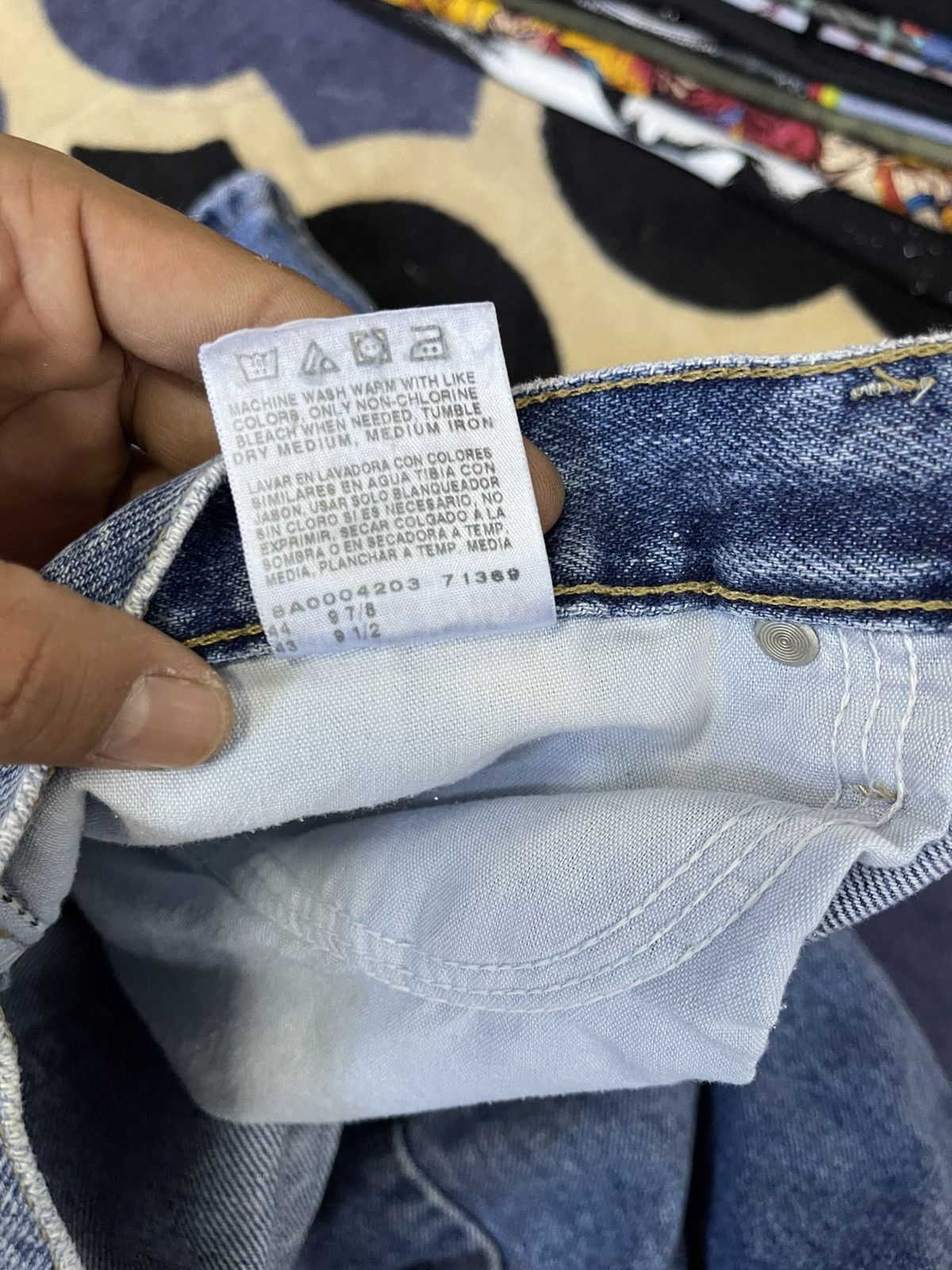 Lee × Vintage Lee Short pants Denim blue📸 Size US 42 / EU 58 - 9 Thumbnail
