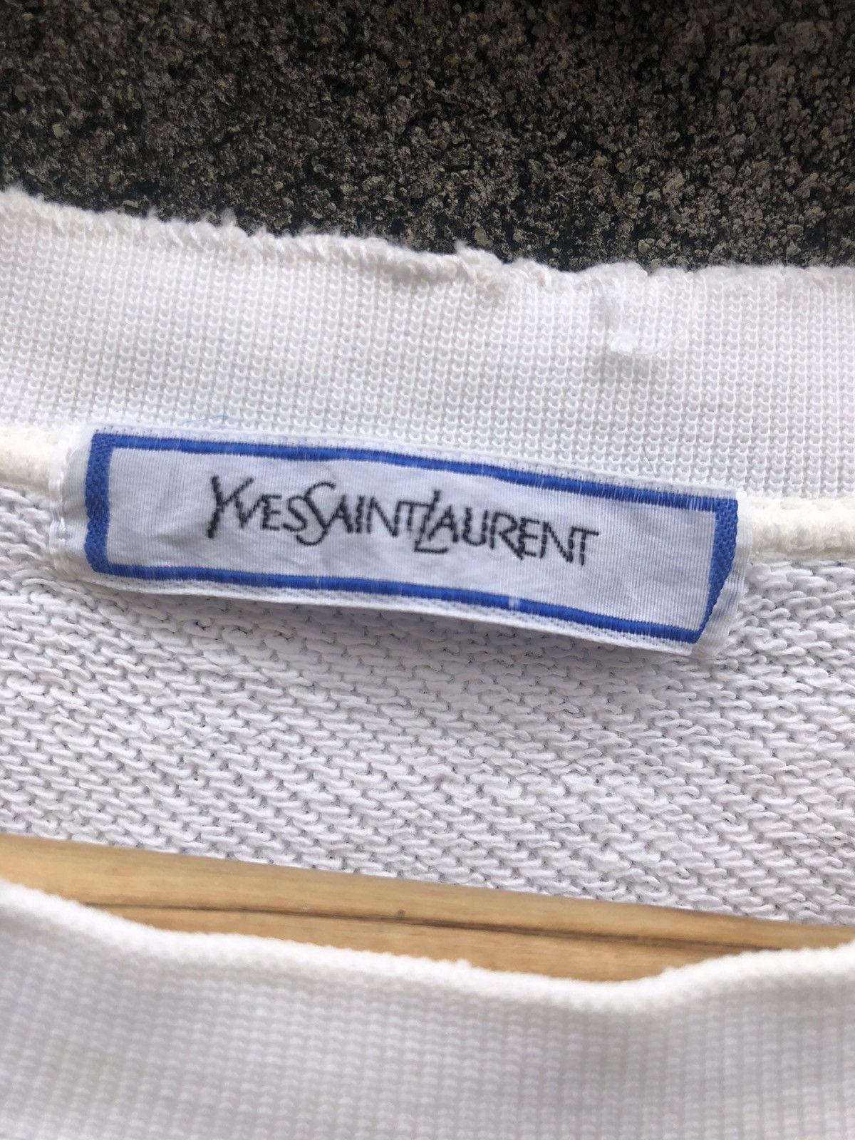 Vintage × Yves Saint Laurent Rare!! Vintage YSL Yves Saint Lauren Big Logo Sweatshirt Size US S / EU 44-46 / 1 - 3 Thumbnail