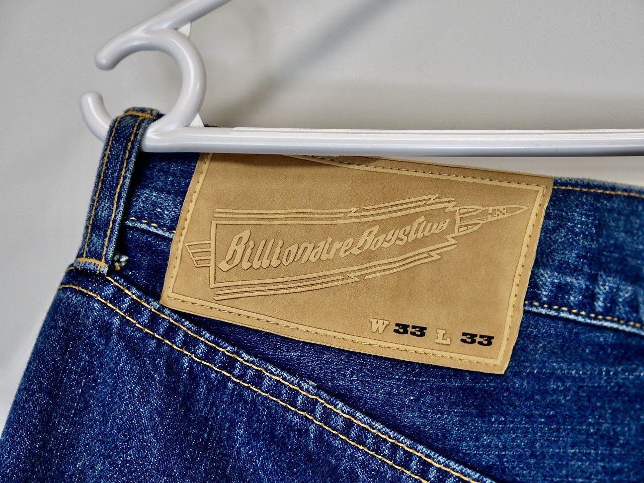 Billionaire Boys Club 2000s OG Japan Made BBC Astronaut Head Embroidery Jeans Size US 33 - 13 Thumbnail