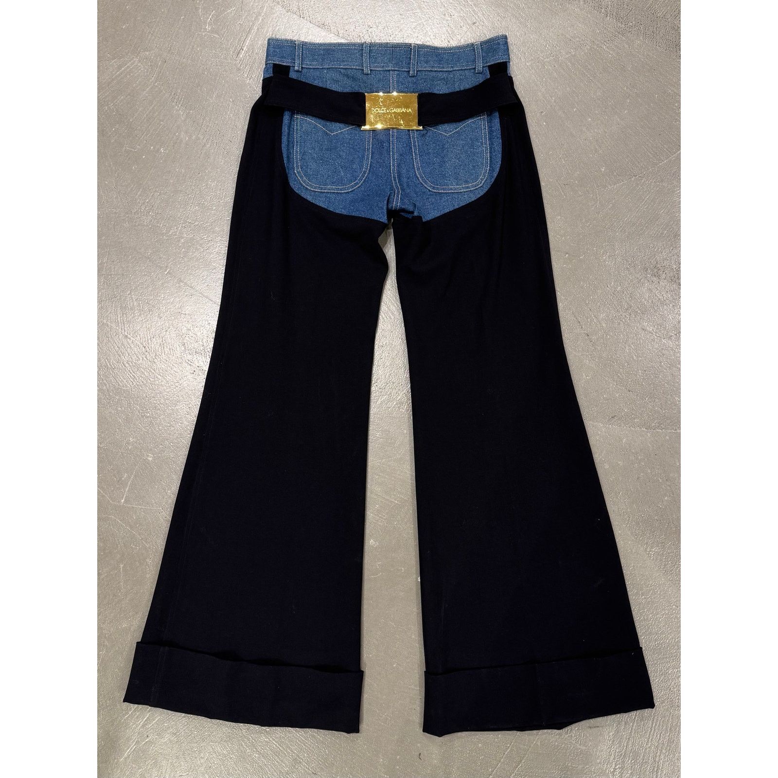Dolce & Gabbana S/S2001 Dolce & Gabbana western hybrid wool/denim pants Size 26" / US 2 / IT 38 - 5 Thumbnail
