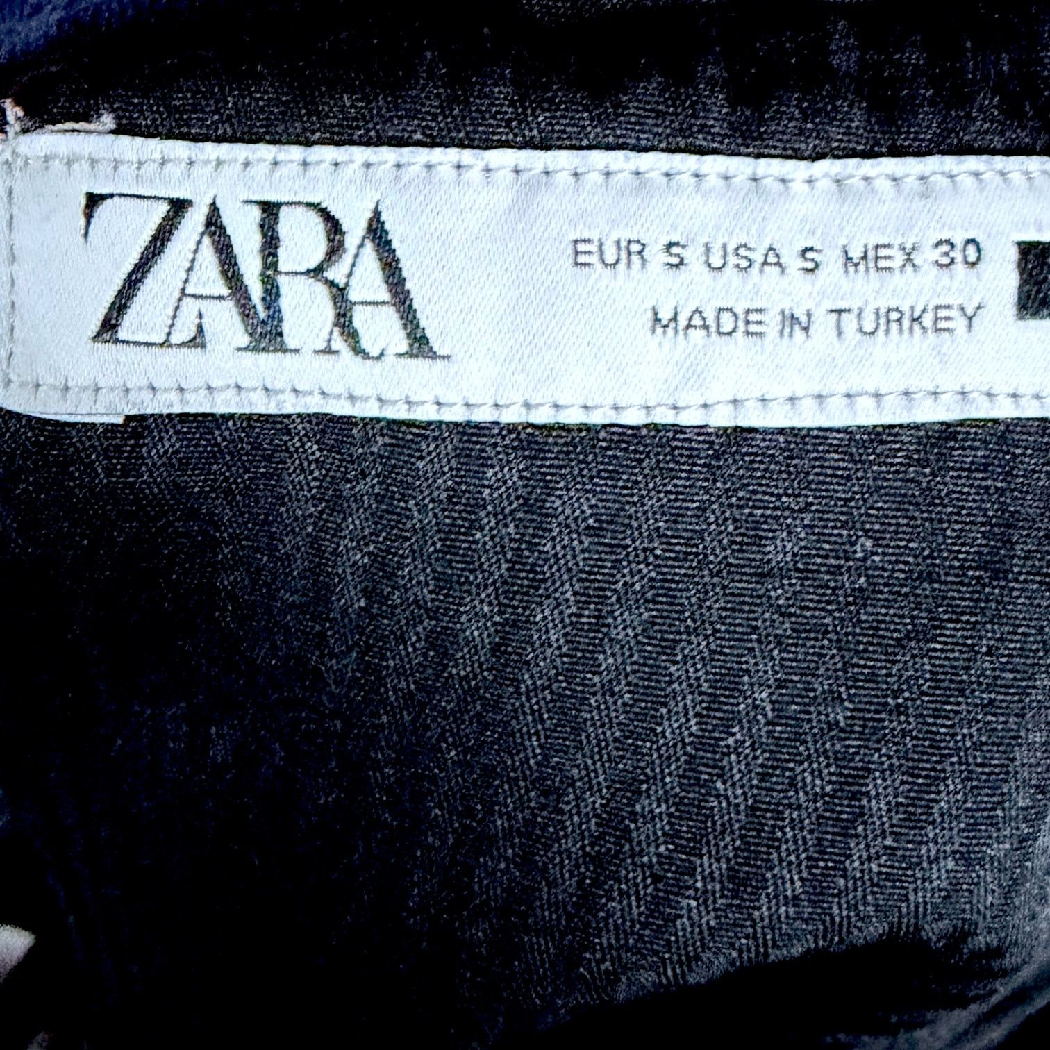 Zara Zara Dark Blue Elastic Waist 8" Inseam Casual Shorts - S Size US 30 / EU 46 - 7 Thumbnail