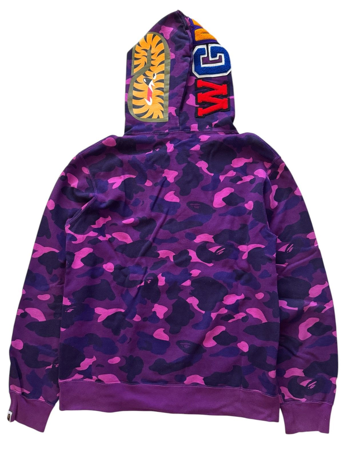 Bape Bathing ape purple camou shark Size US XL / EU 56 / 4 - 2 Thumbnail
