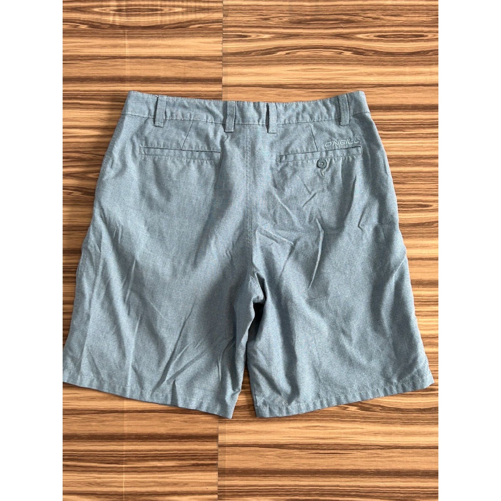 O'Neill O'Neill Chino Shorts Mens Size 36 Light Blue Striped Casual Size US 36 / EU 52 - 2 Thumbnail
