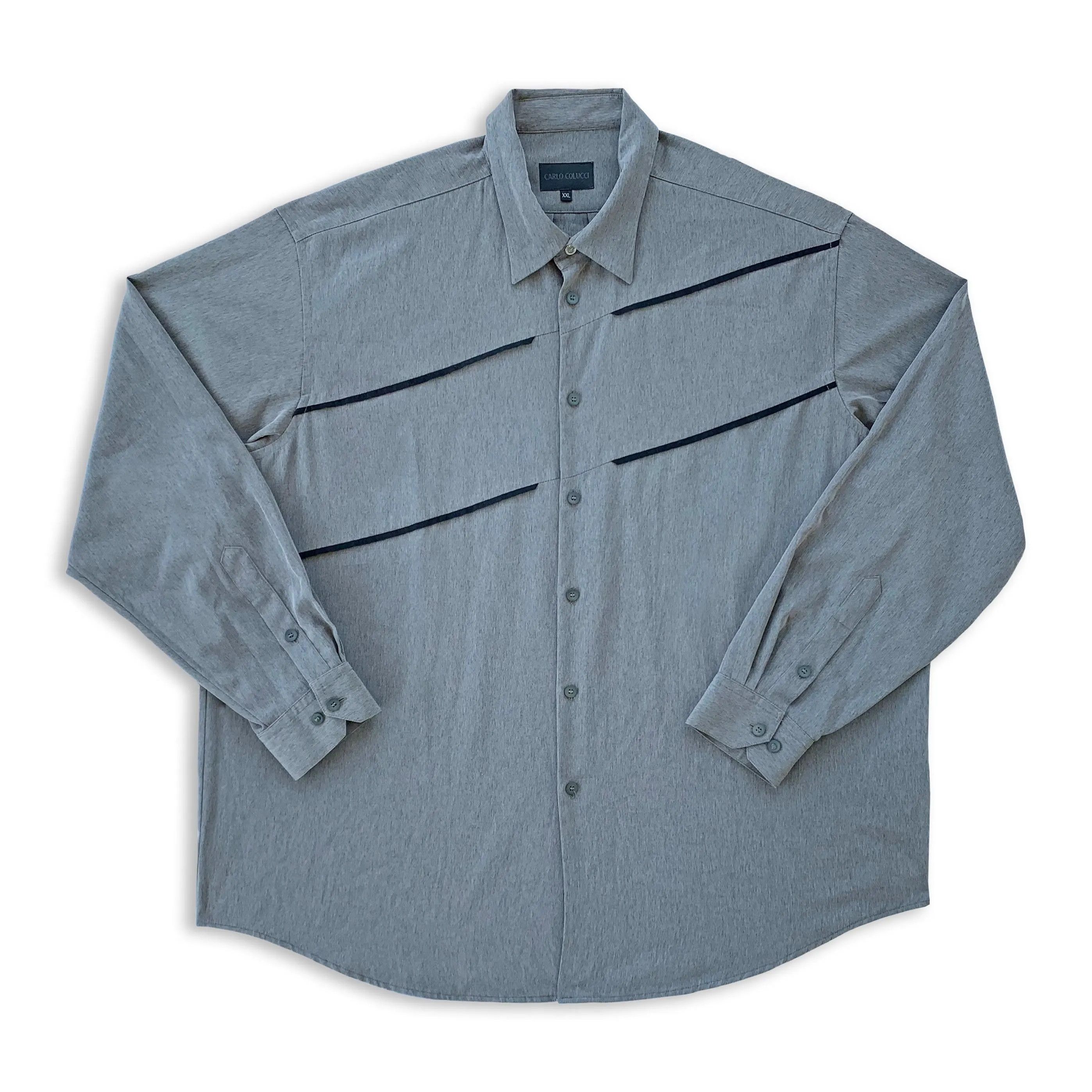 Carlo Colucci Vintage 90s CARLO COLUCCI Button Up Shirt Long Sleeve Baggy Size US XXL / EU 58 / 5 - 2 Thumbnail
