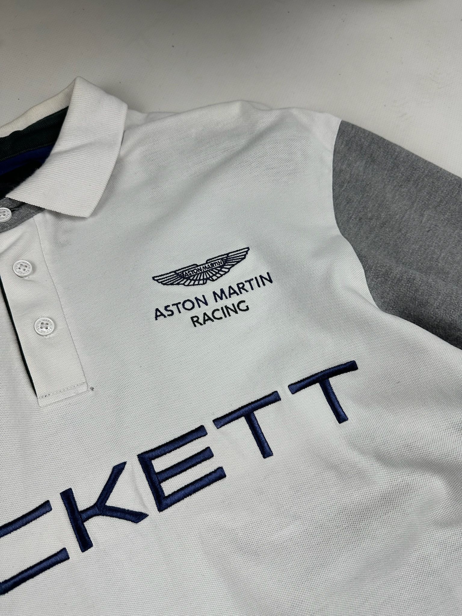 Hackett HACKETT ASTON MARTIN RACING RUGBY LONG SLEEVE POLO SIZE M Size US L / EU 52-54 / 3 - 6 Thumbnail
