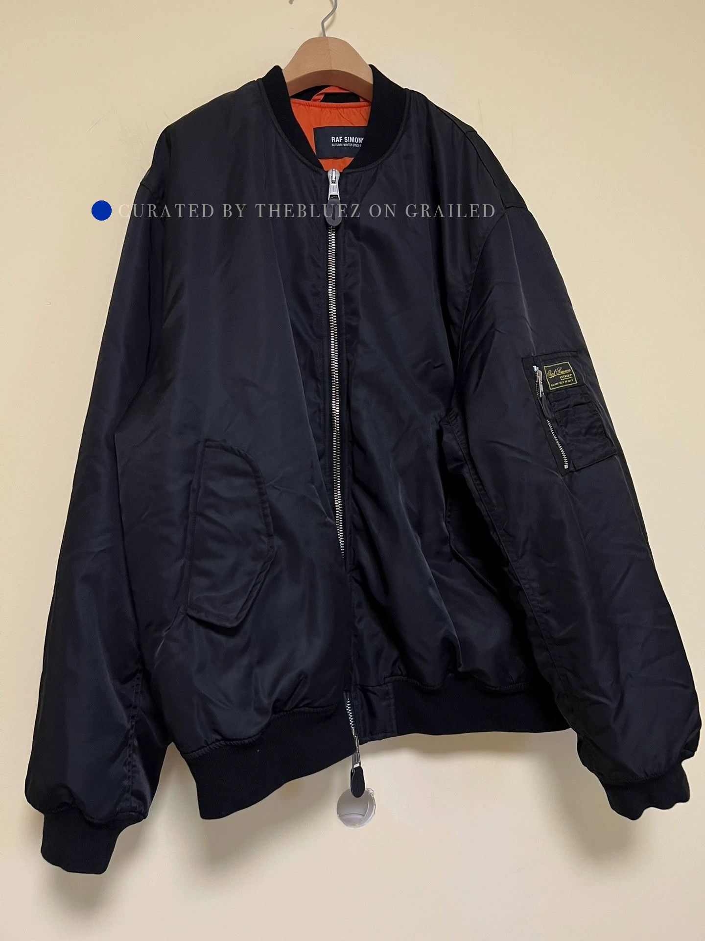Raf Simons Raf simons bomber jacket MA-1 riot riot riot 2001 | Grailed