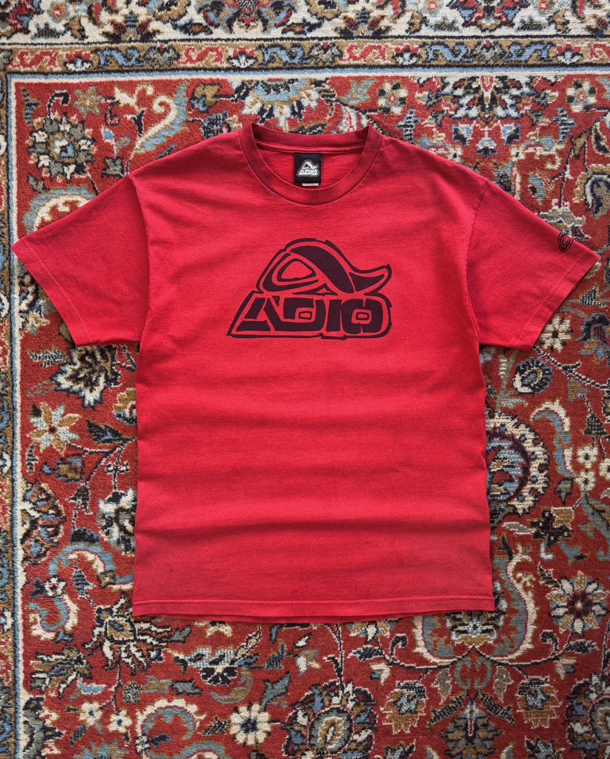 Santa Cruz Skateboards × Vintage 90s Vintage Adio Big Logo Faded T-Shirt Tee Y2k Size US L / EU 52-54 / 3 - 4 Thumbnail