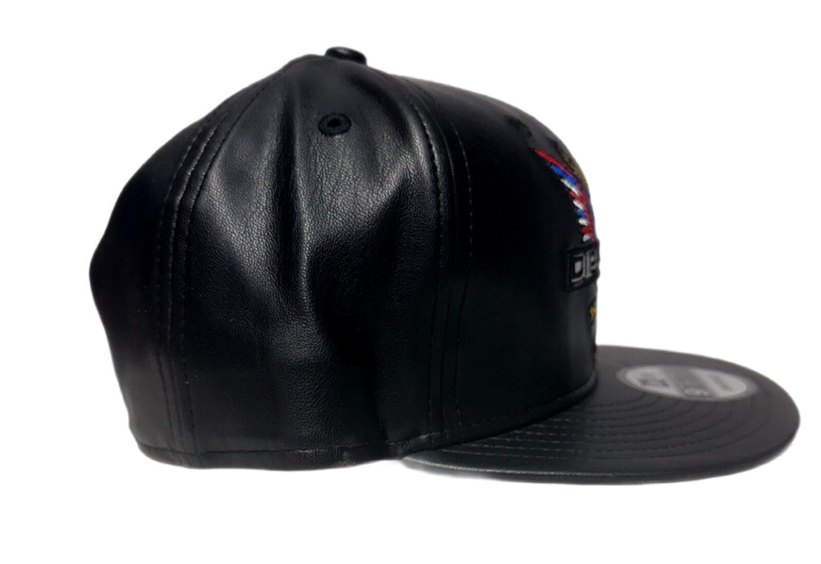 New Era New Era Harlem Diplomats Eagle Black Leather 9FIFTY Snapback Size ONE SIZE - 3 Thumbnail
