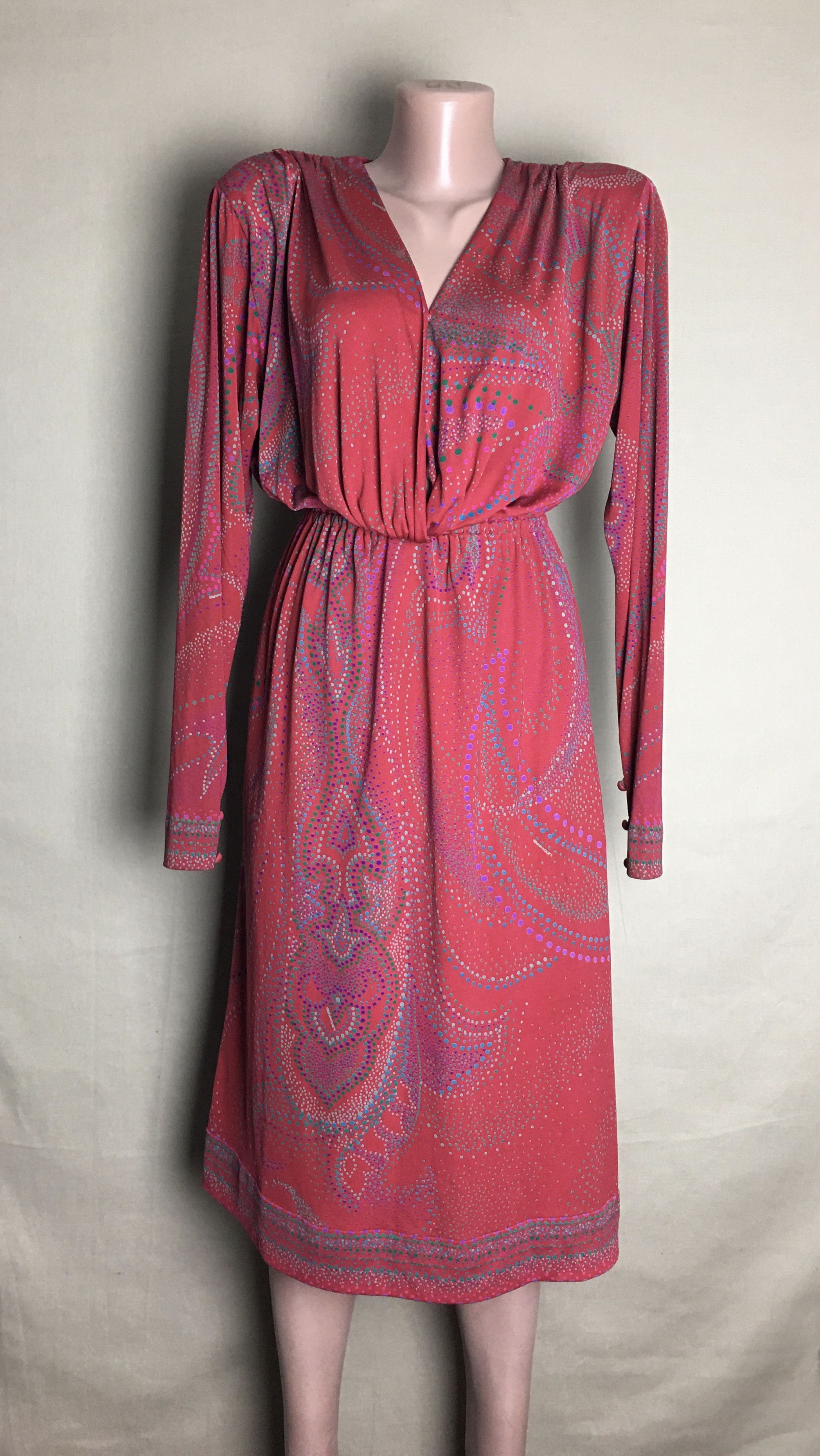 Leonard Paris Leonard Paris Vintage Silk Dress Paisley Print Size M / US 6-8 / IT 42-44 - 5 Thumbnail