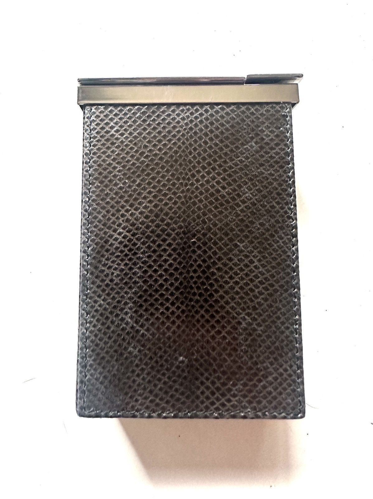 image of Gucci Snakeskin Preroll/cigarette Case - Tom Ford Era- Mint! in Black, Men's
