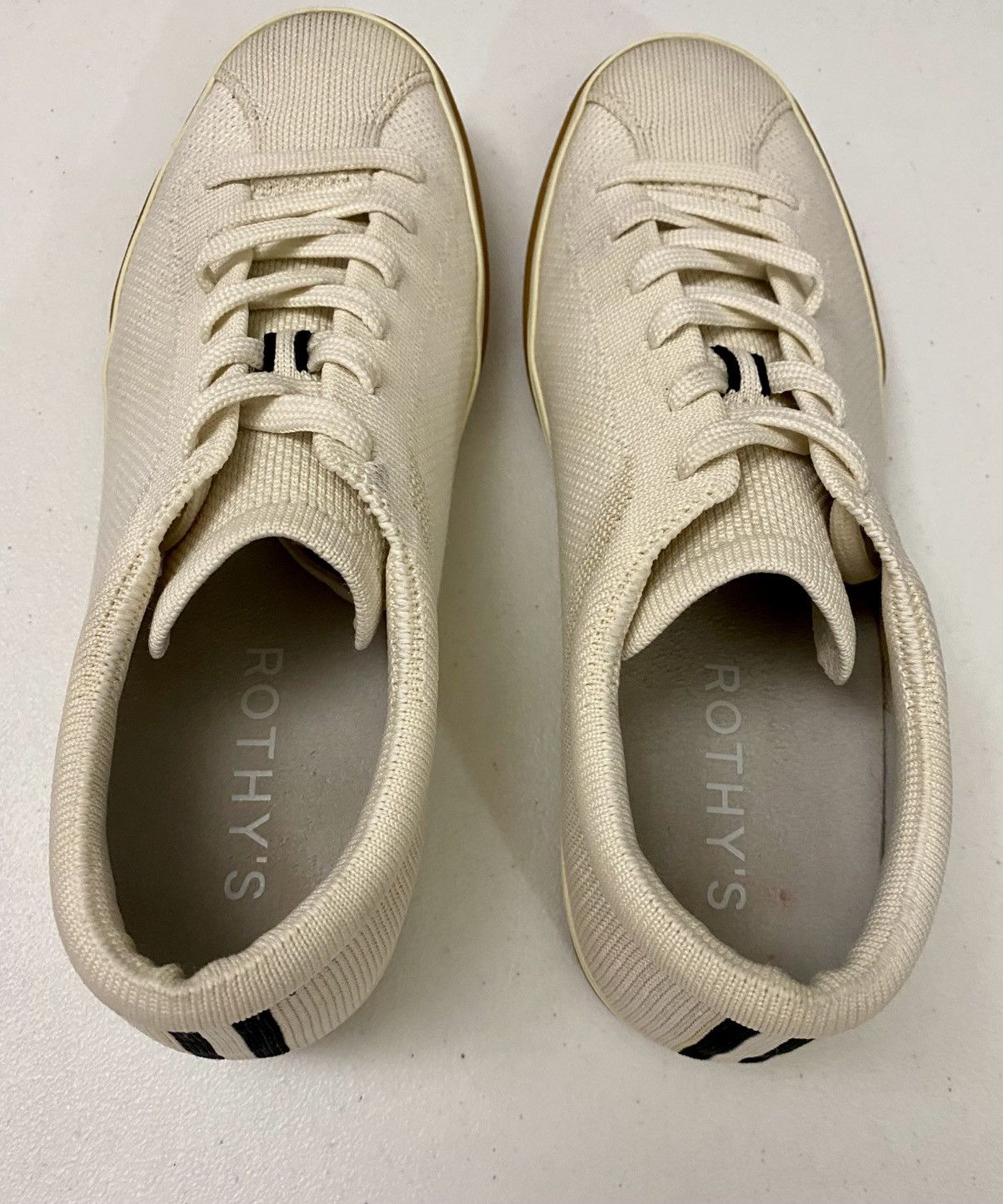 Rothy's Rothy's The Lace Up Sneakers Women's 9 US Blond Knit 9 US Size US 9 / IT 39 - 15 Thumbnail