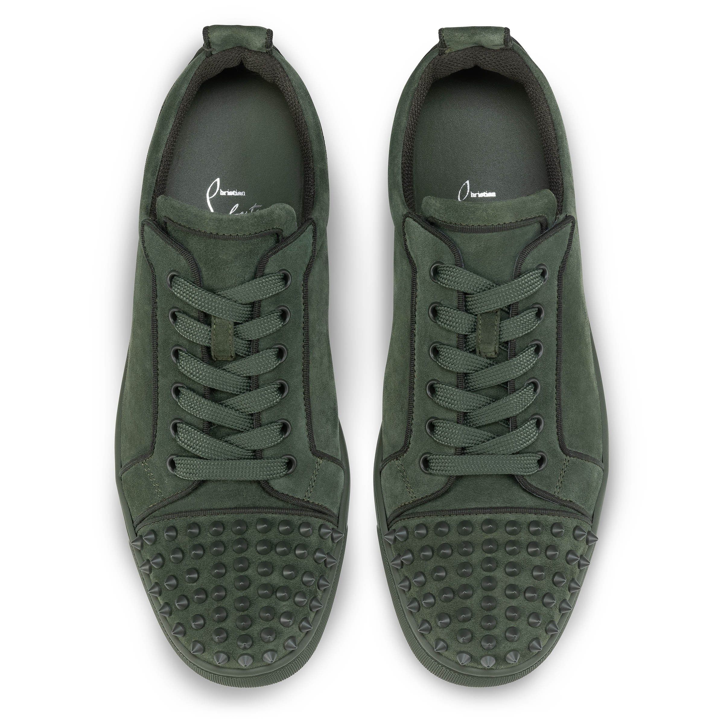 Christian Louboutin oc11z0126 Louis Junior Spikes in Dark Green Size US 9 / EU 42 - 4 Thumbnail