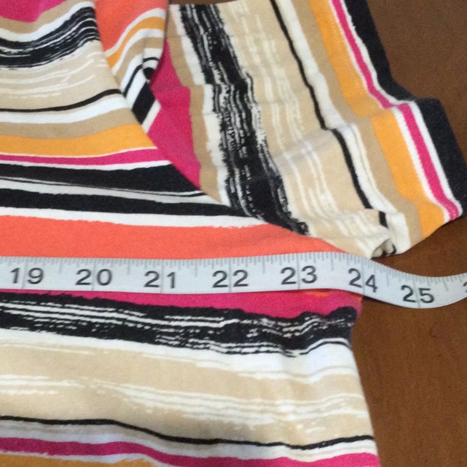 Other Alfred Dunner Multicolor Stripe Stud Trim T-Shirt Size XL Size XL / US 12-14 / IT 48-50 - 13 Thumbnail