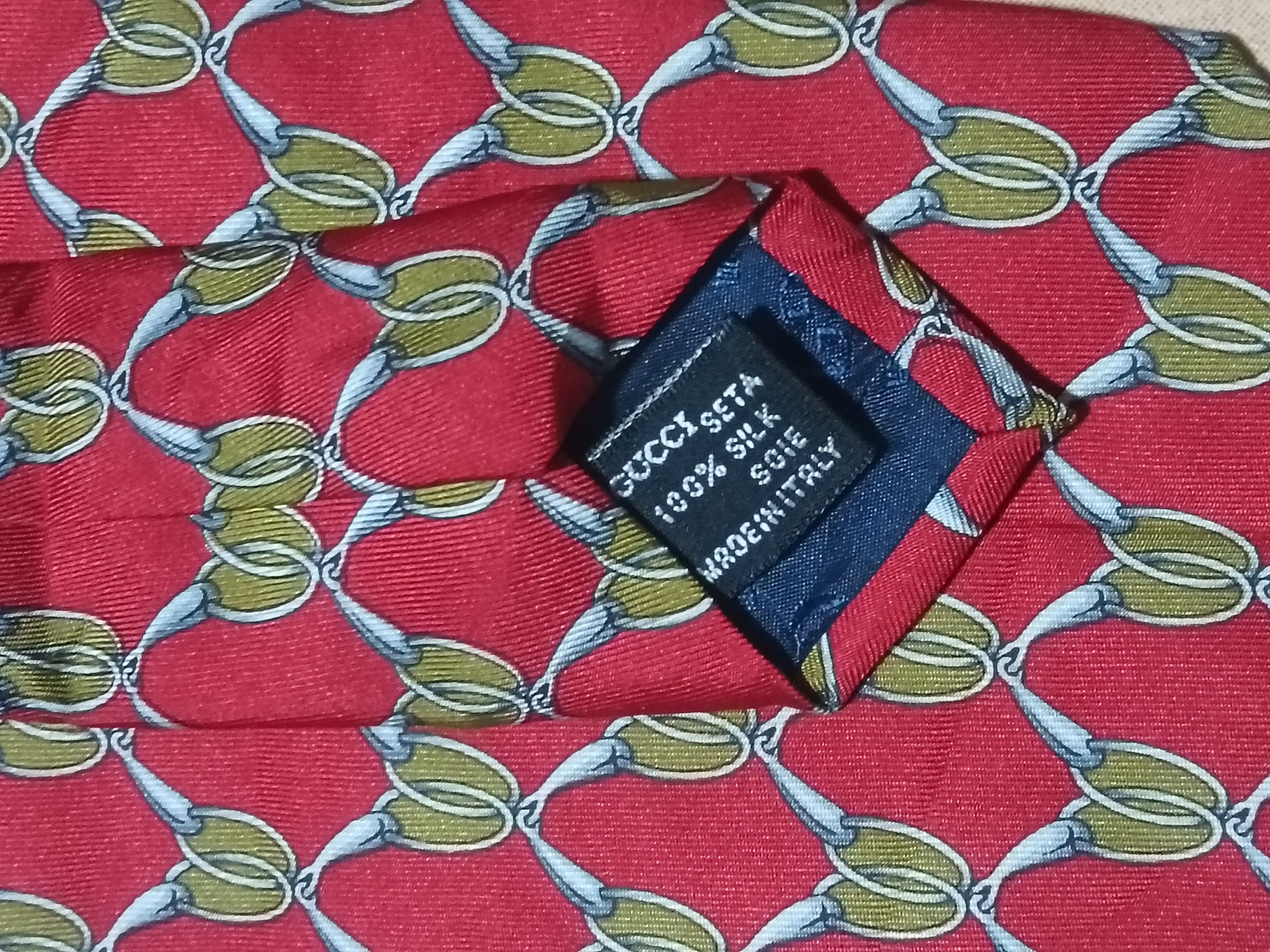 Gucci VINTAGE GUCCI SILK NECKTIE Size ONE SIZE - 4 Thumbnail
