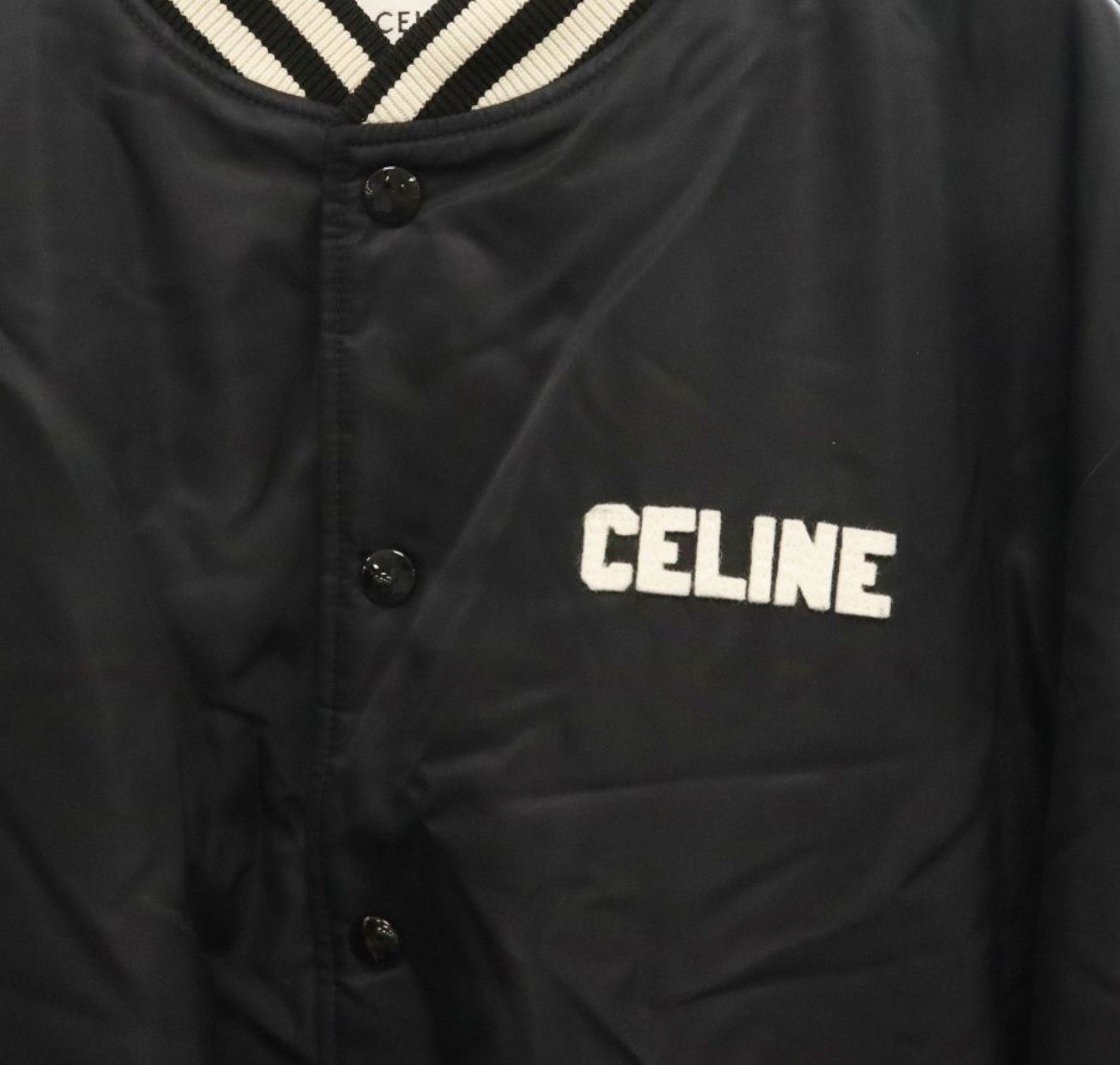 Celine Celine Paris Loose Teddy Jacket in Nylon Bomber Size US L / EU 52-54 / 3 - 3 Thumbnail
