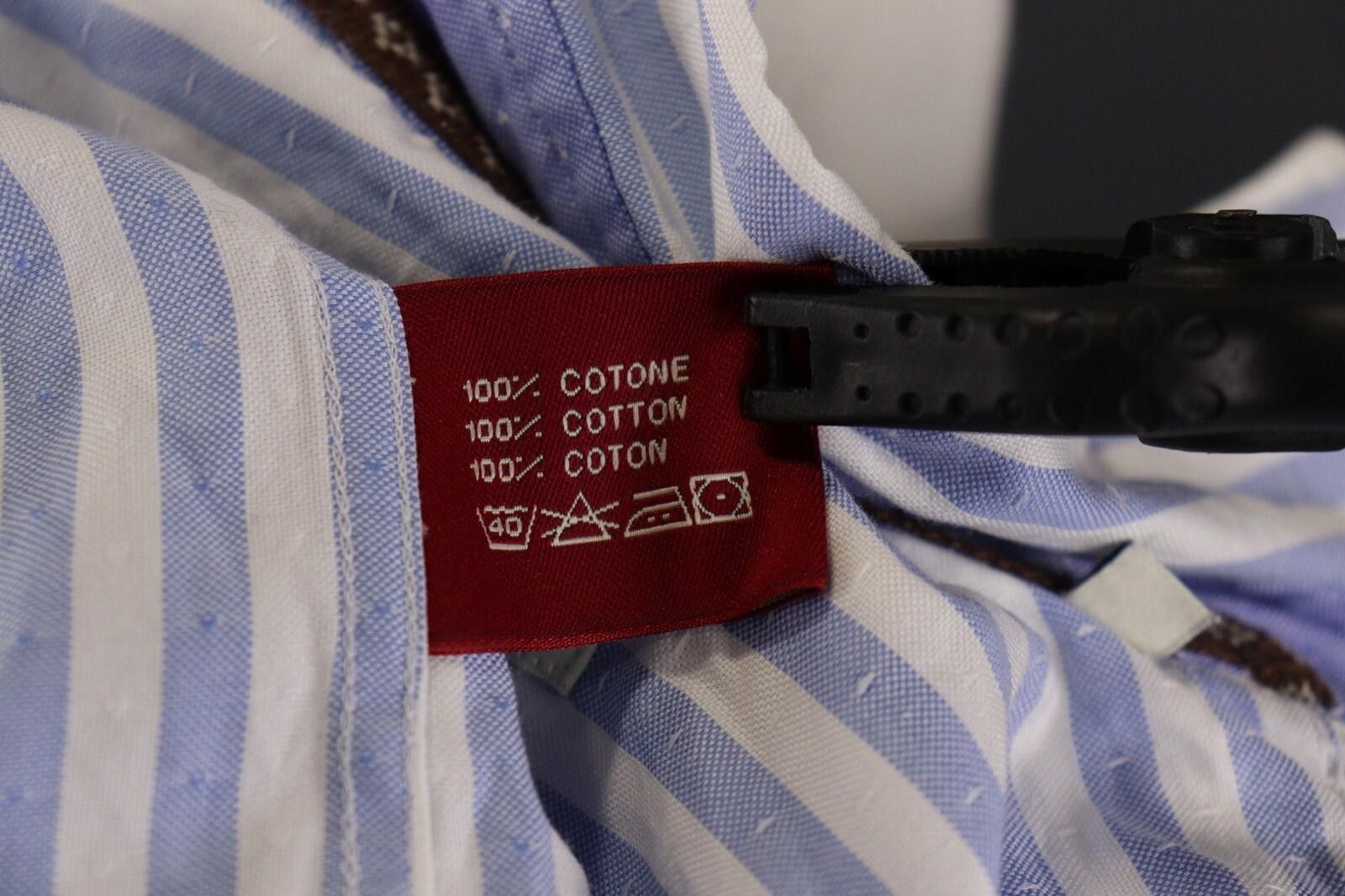 Designer Boggi Milano New Classic Custom Fit Stripe Shirt Size S Size US S / EU 44-46 / 1 - 12 Thumbnail