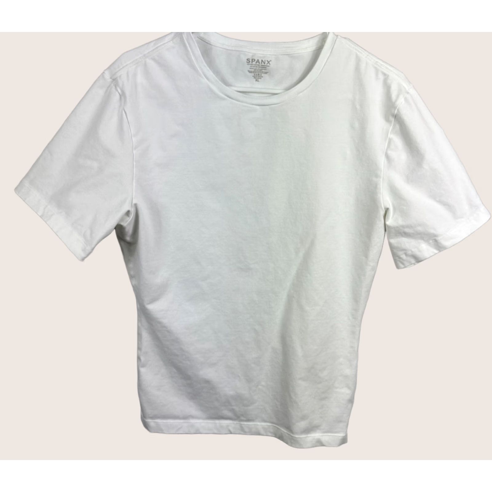 Spanx Spanx Womens Top XL Crew Tee White Compression Control Undershirt Smooth Size XL / US 12-14 / IT 48-50 - 1 Thumbnail