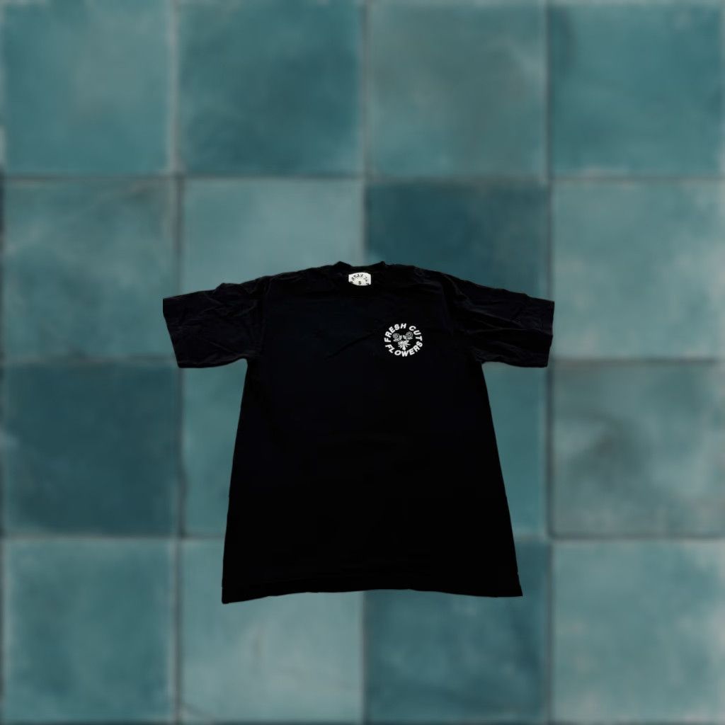 Vintage FRESH CUT FLOWERS Shirt Mens Small Black Graphic Tee Floral Print Streetwear Skate Crew Neck Short Sleeve - Adult Small Mens Size US S / EU 44-46 / 1 - 1 Thumbnail