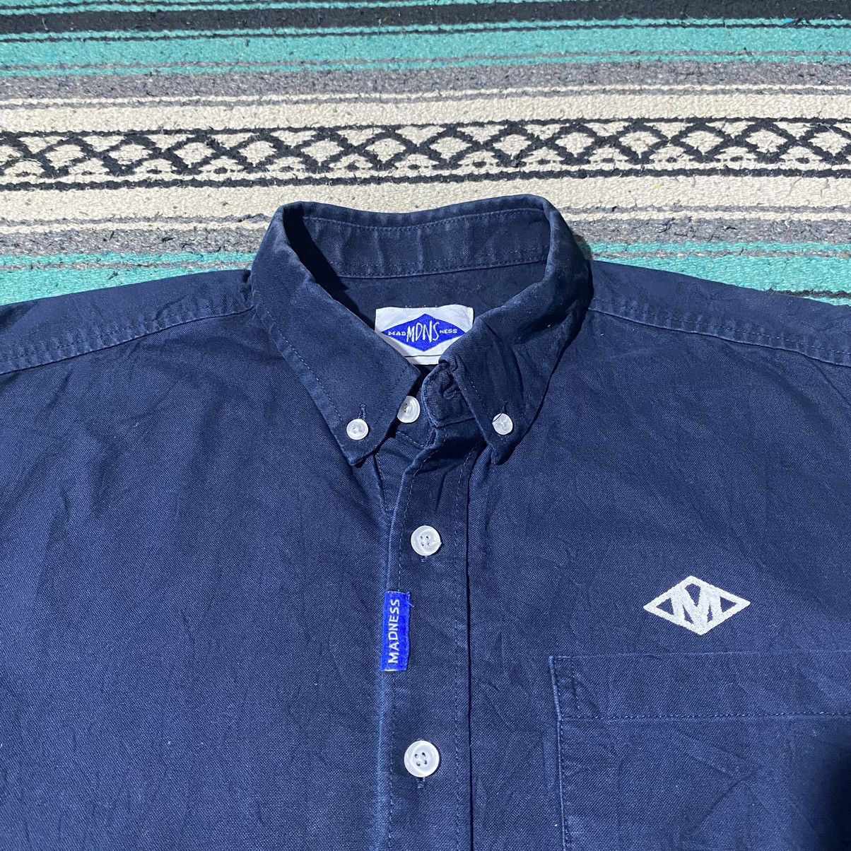 Madness 2000s Madness - Indigo Dyed Button Down Size US M / EU 48-50 / 2 - 4 Thumbnail