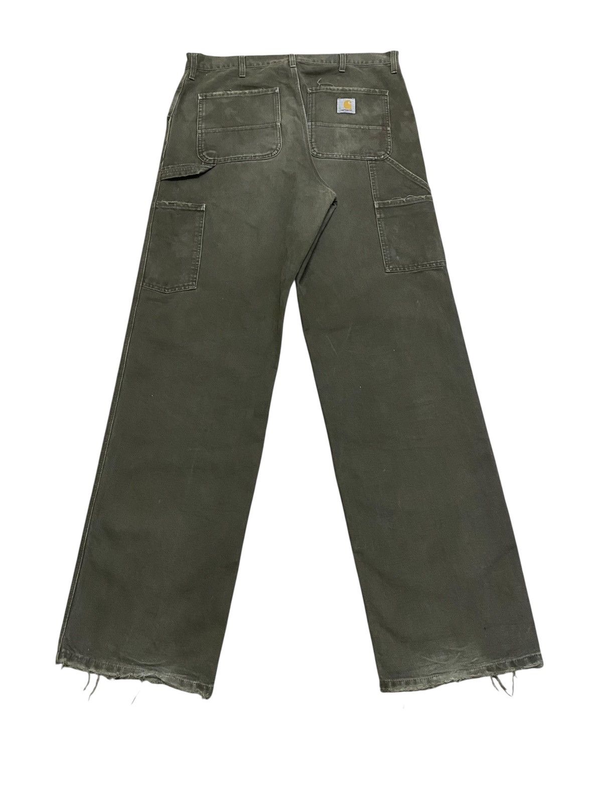Carhartt Very Rare Vintage Carhartt Carpenter Olive Green Pants 1990s Size US 36 / EU 52 - 2 Thumbnail