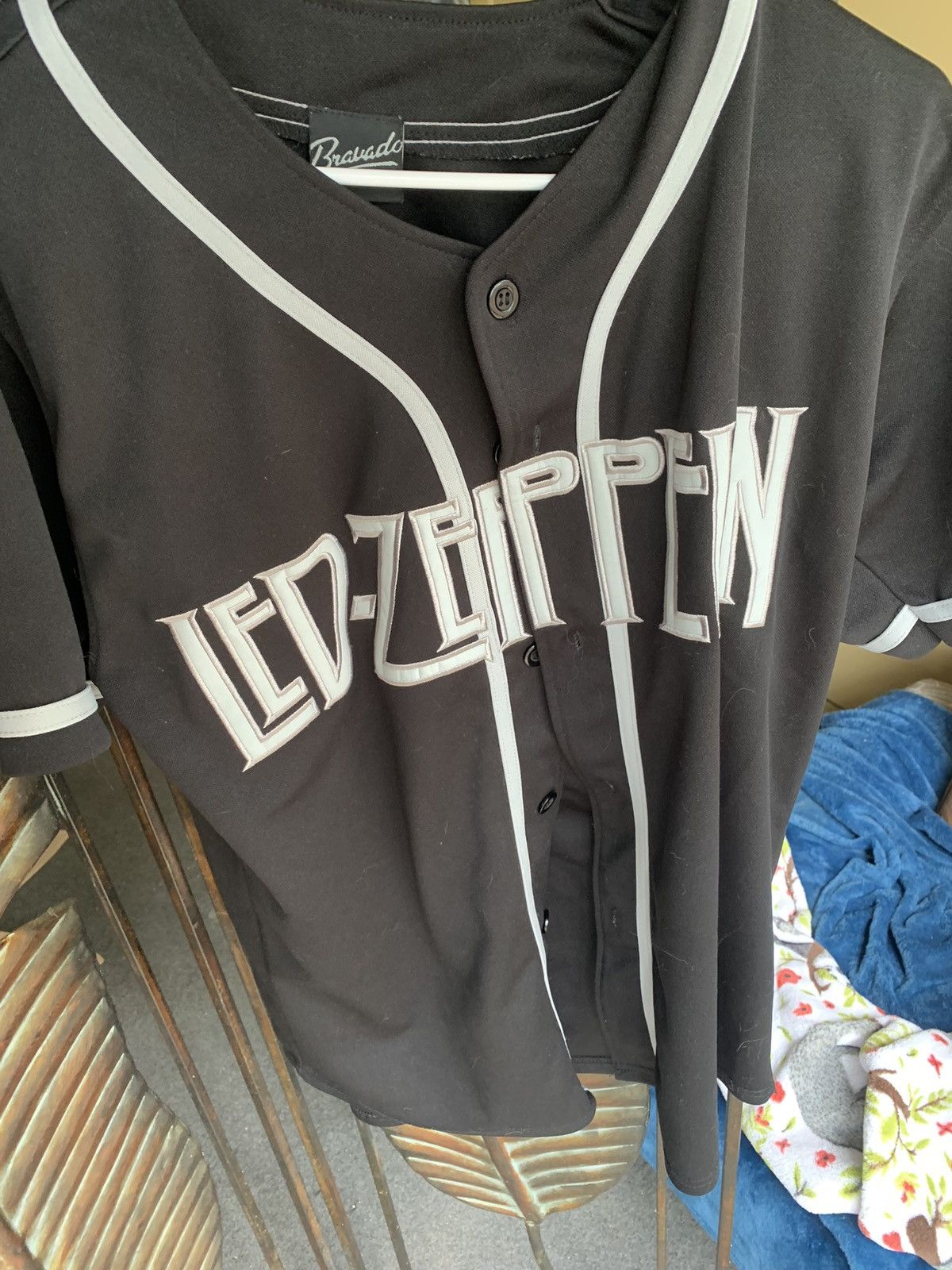 Bravado × Led Zeppelin × Vintage Vintage Led Zeppelin Baseball Jersey Black Rare 1977 Size US L / EU 52-54 / 3 - 2 Thumbnail