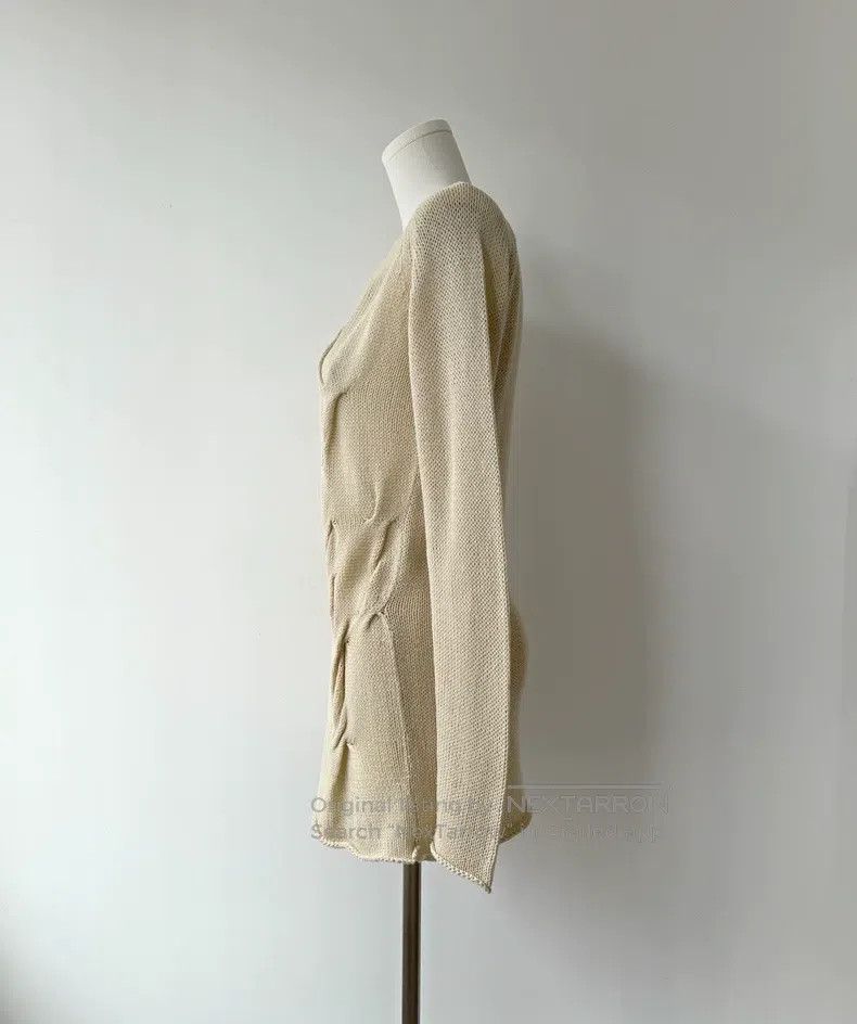 Yohji Yamamoto Yohji Yamamoto 09 SS Minimalist Twist Knit long sleeves Size XS / US 0-2 / IT 36-38 - 4 Thumbnail