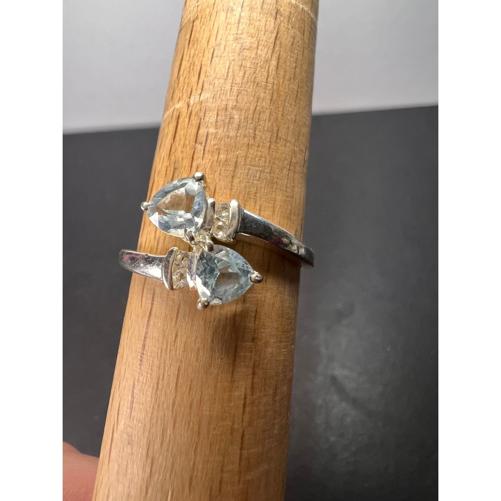 Other Trillium cut blue topaz ring in sterling silver size 9 Size ONE SIZE - 8 Thumbnail