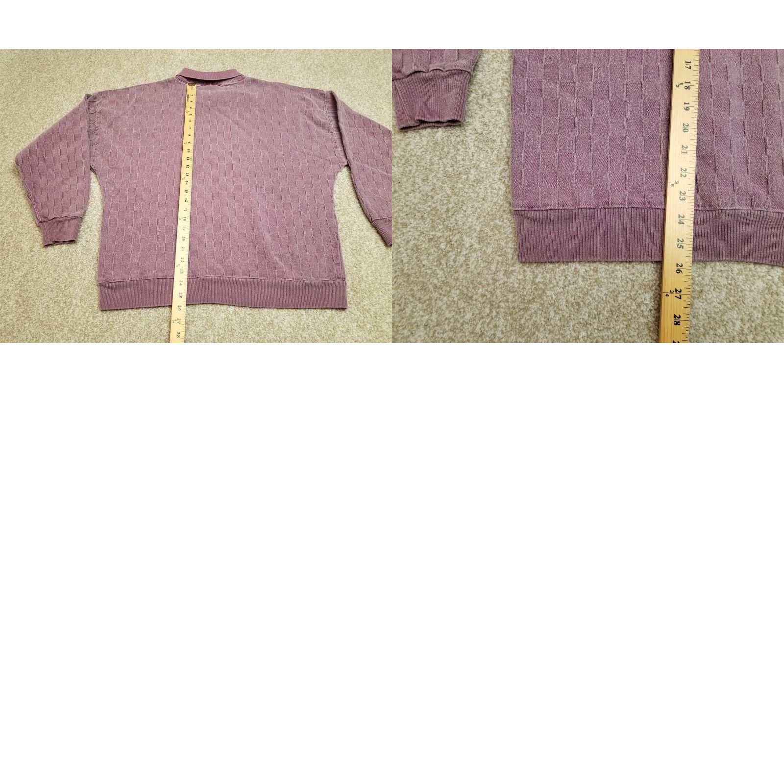 Vintage VINTAGE Tire Rama Golf shirt Mens L Purple Short Sleeve Cottontops USA 90s Golf Embroidered Solid Knit Pullover Cotton USA Mens L Size US L / EU 52-54 / 3 - 9 Thumbnail