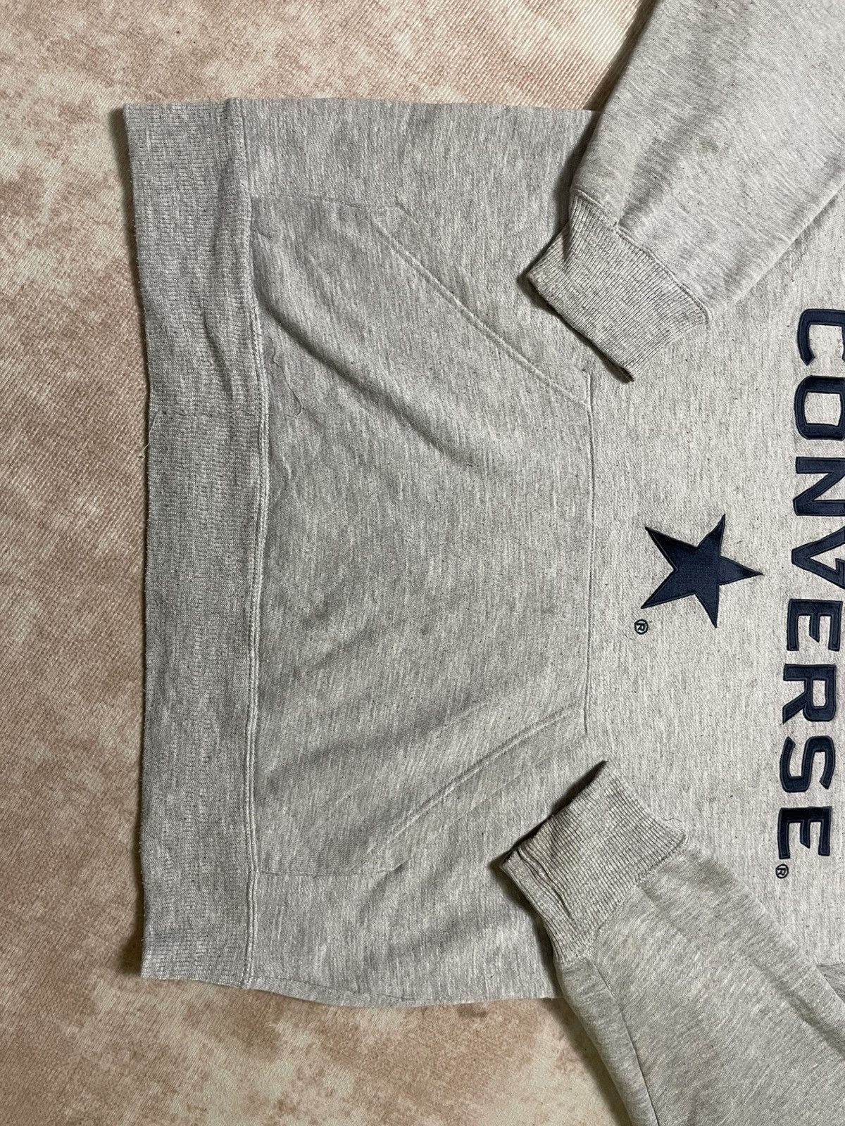 Converse × Vintage Vintage 90s Converse Hoodie Size US L / EU 52-54 / 3 - 3 Thumbnail