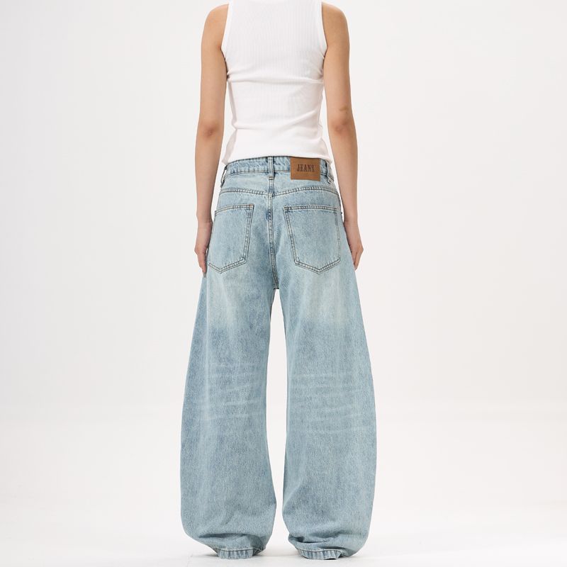 Japanese Brand American high street men's wide-leg baggy jeans Size US 32 / EU 48 - 3 Thumbnail