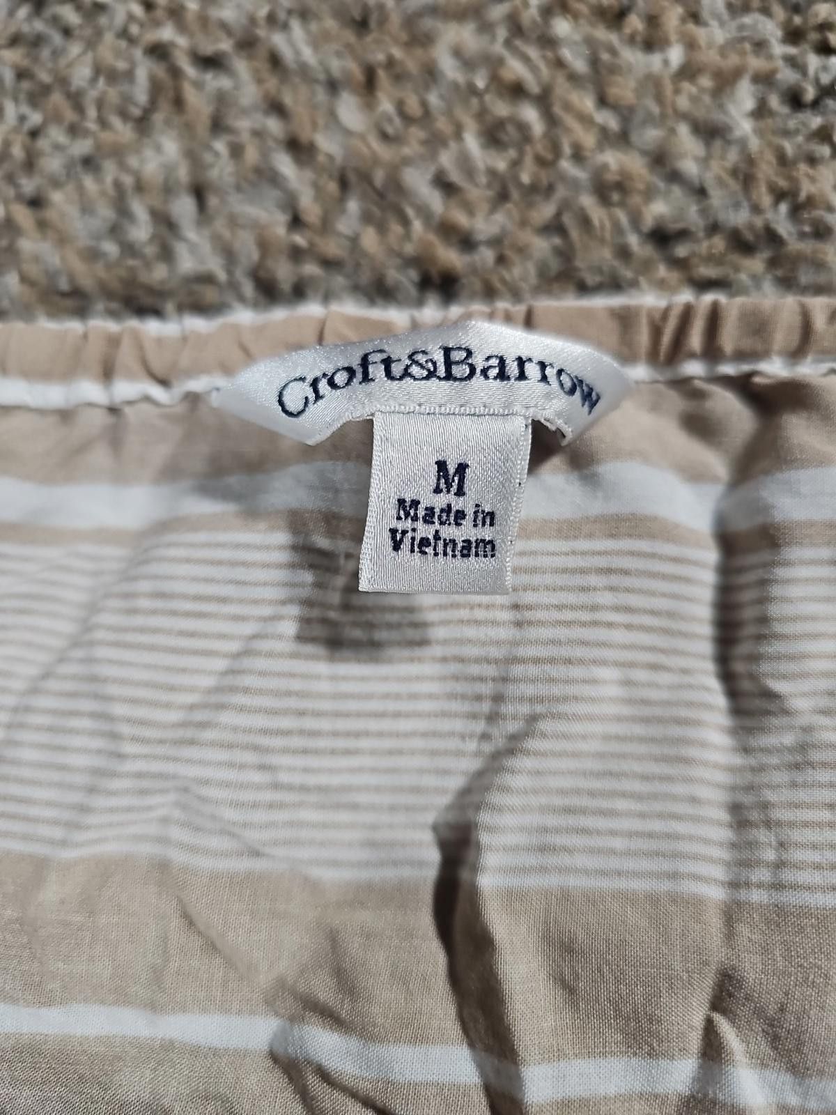 Croft & Barrow croft & barrow Brown White Striped Button Up Blouse M Size M / US 6-8 / IT 42-44 - 3 Thumbnail