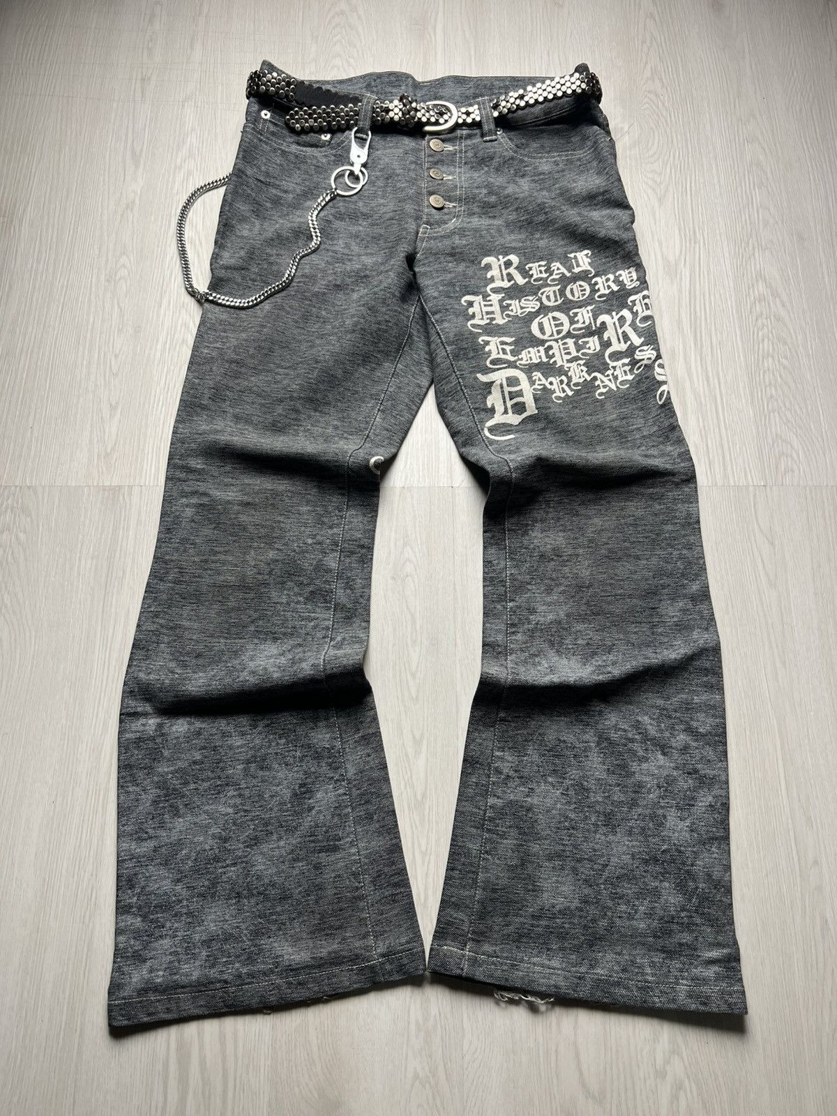 Tornado Mart Tornado Mart Poem Flared Pants Lgb If Six Was Nine Style Size US 31 - 1 Thumbnail